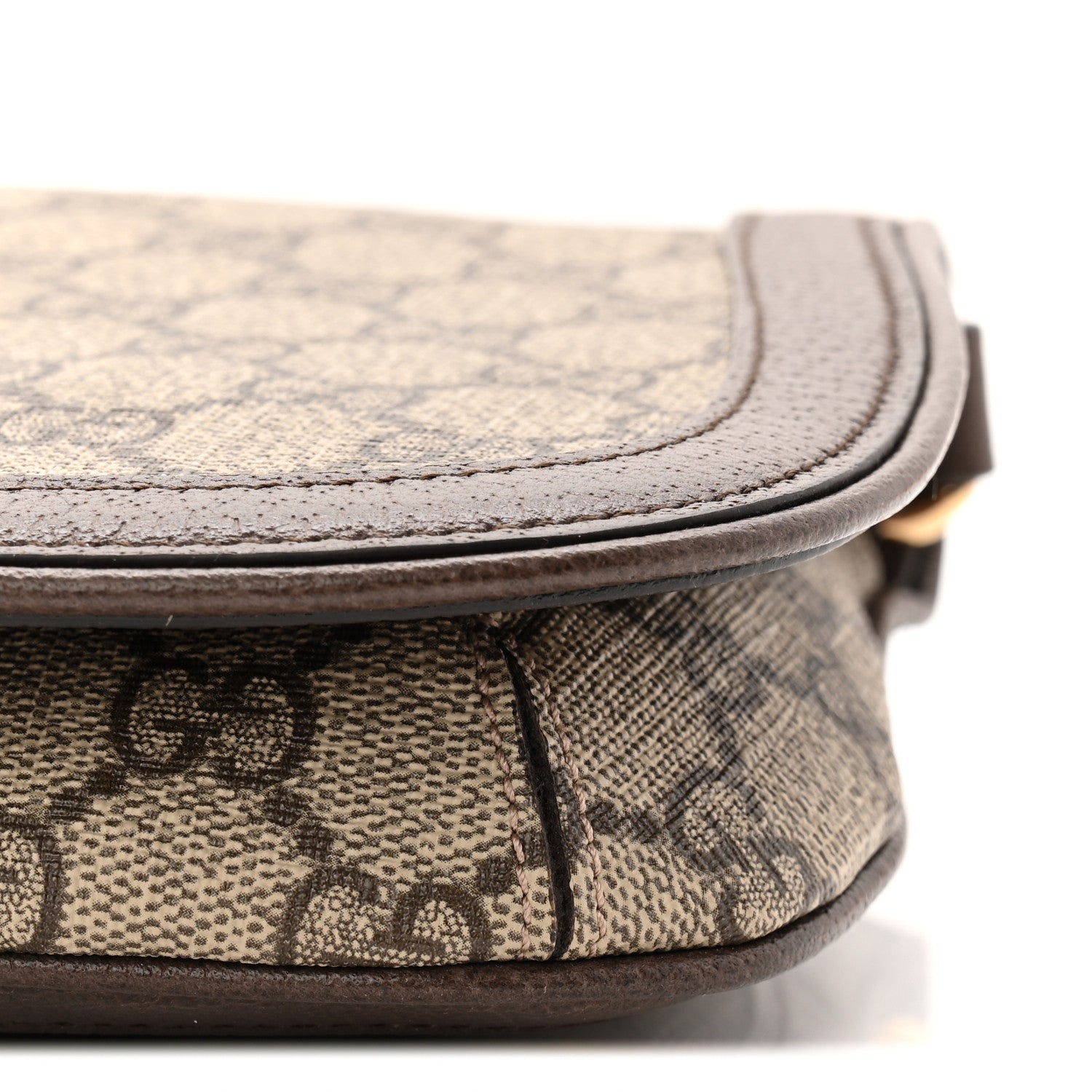 GG Supreme Monogram Textured Dollar Calfskin Blondie Chain Shoulder Flap Bag Beige Ebony New Acero