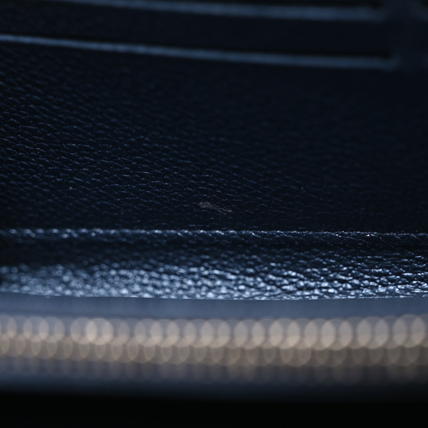 Metallic Empreinte Monogram Zippy Wallet Navy Nacre