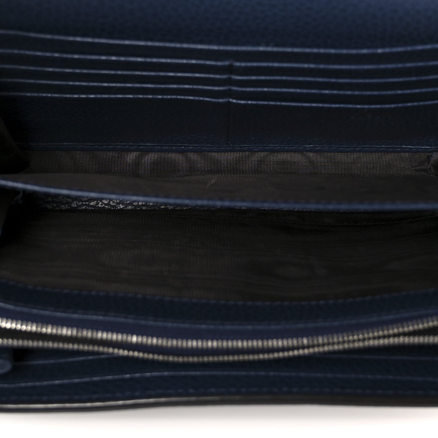 Dollar Calfskin Crystal Mini Dionysus Chain Wallet Blue Agata Black Diamond