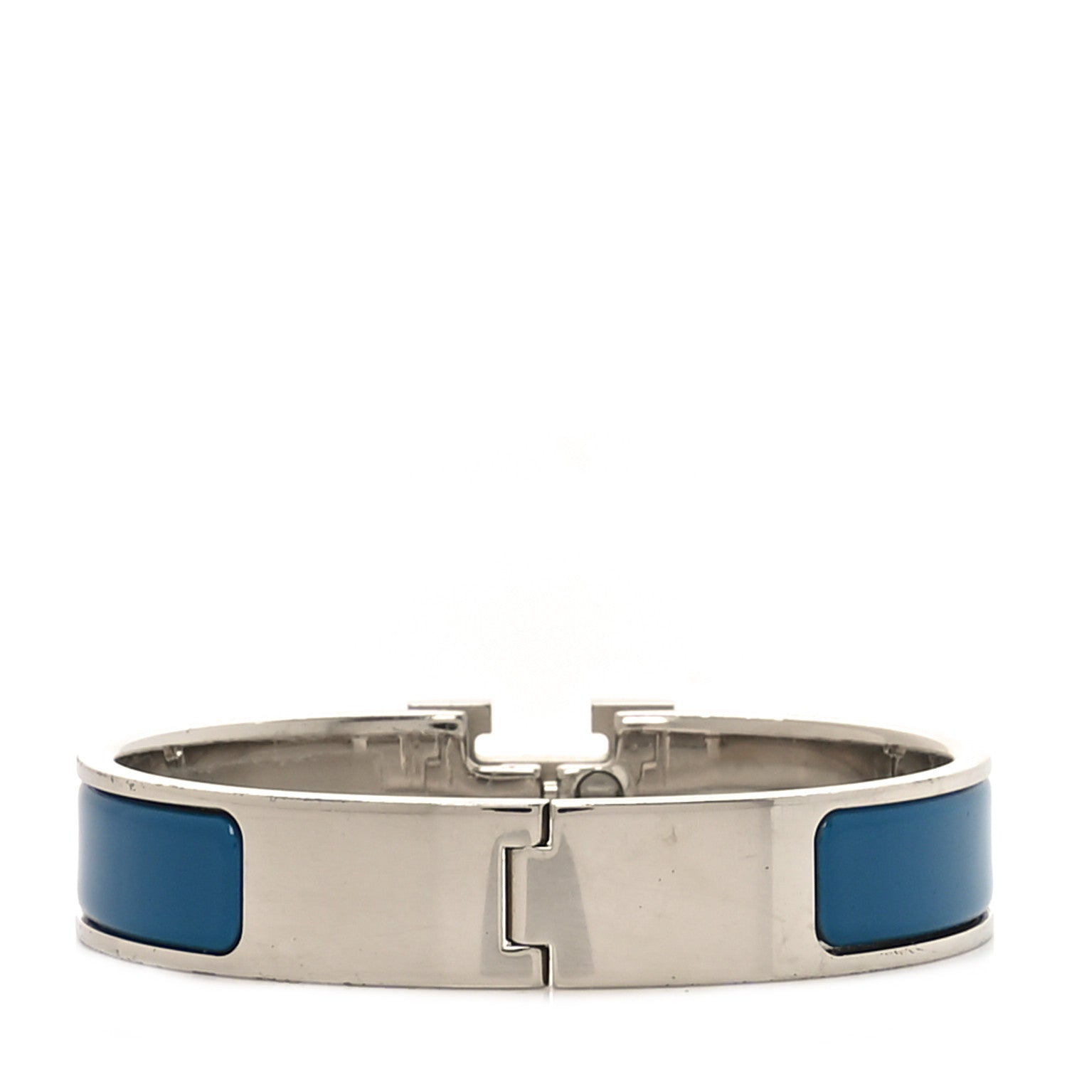 Enamel Narrow Clic Clac H Bracelet PM Bleu Profond