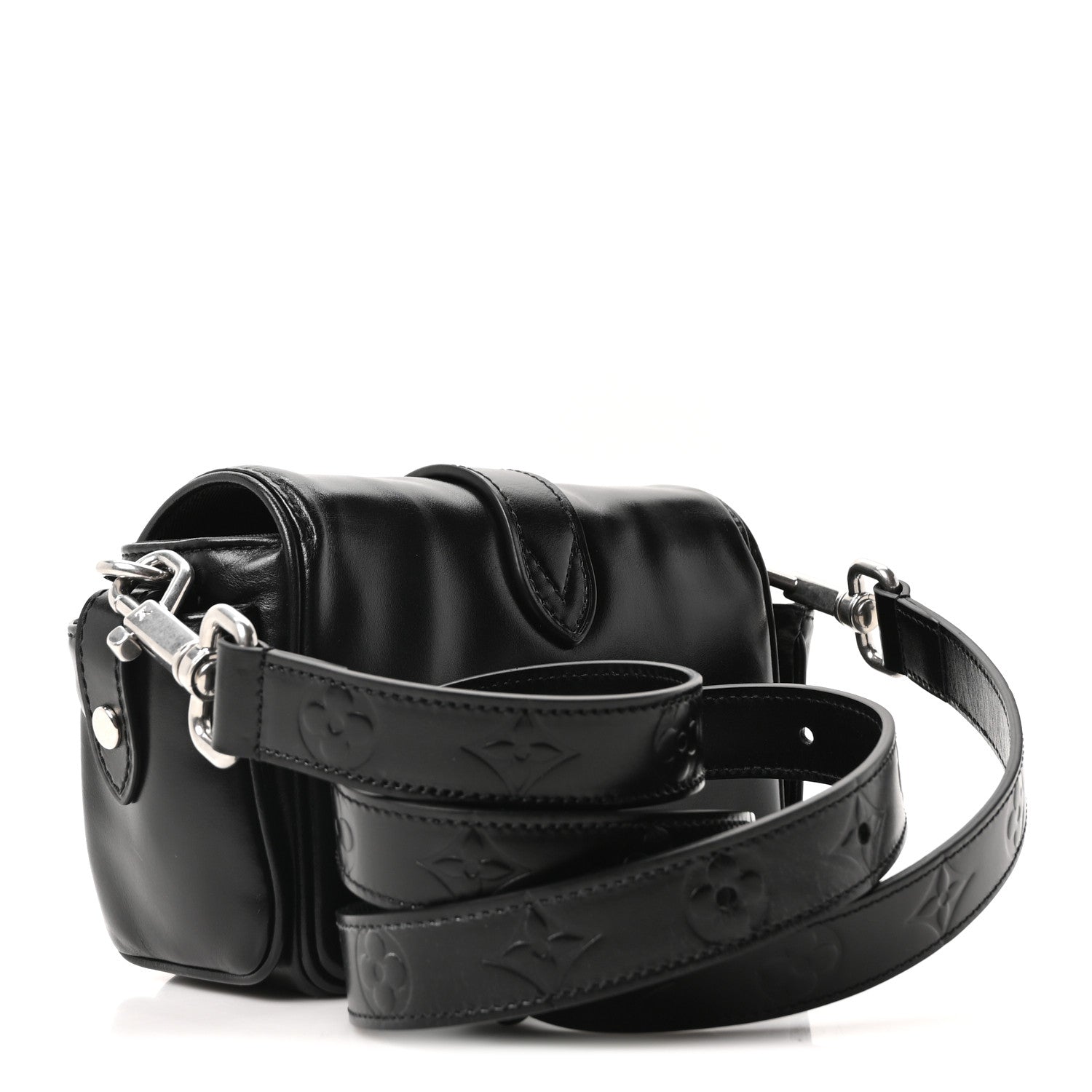 Calfskin Cargo Wearable Wallet Black