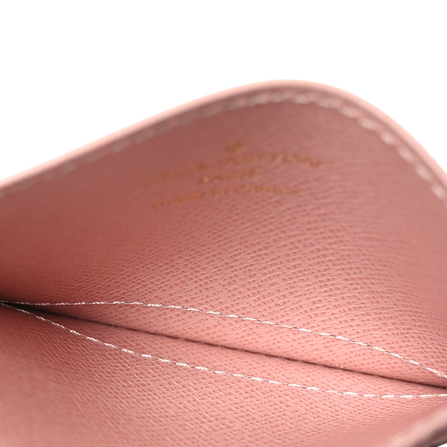 Monogram LV Charms Card Holder Rose Ballerine