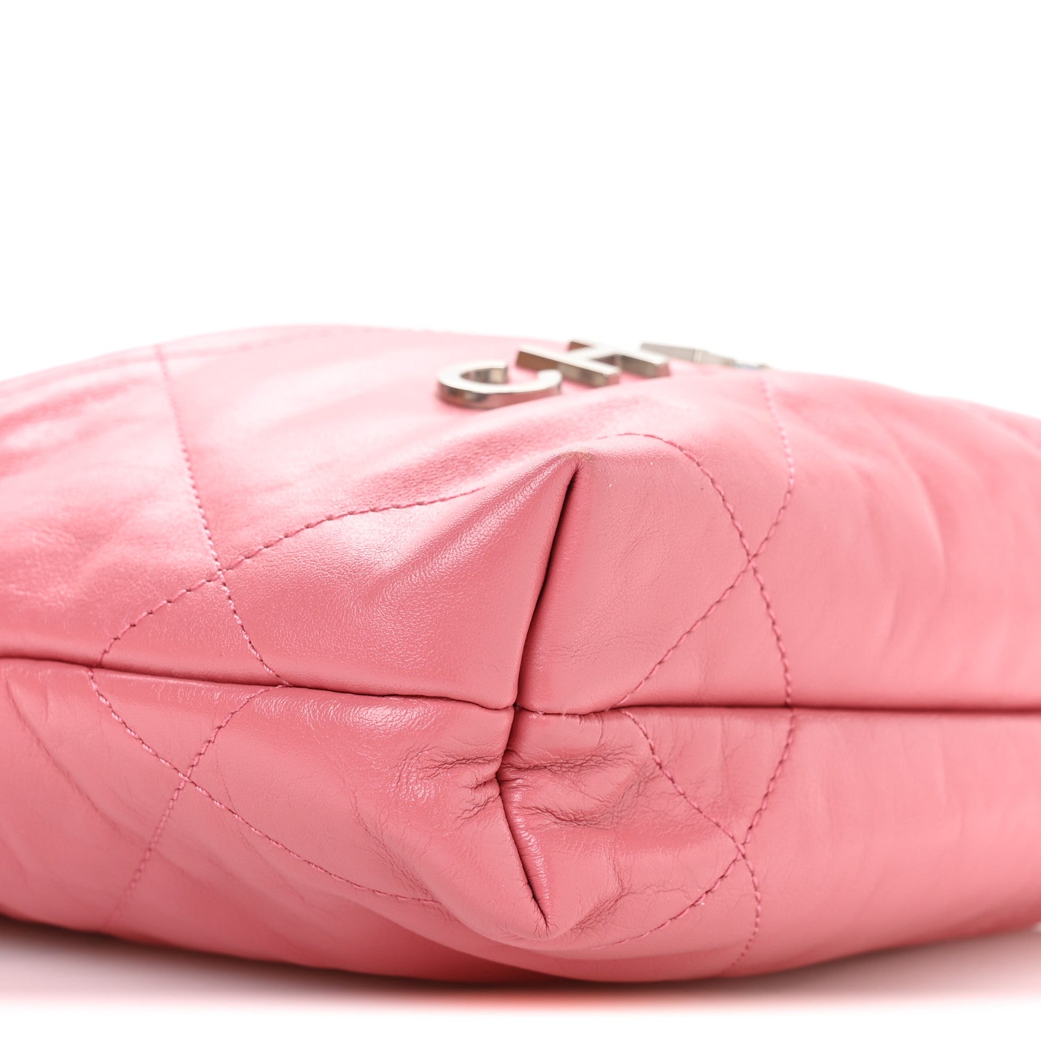 Shiny Calfskin Quilted Mini Chanel 22 Pink