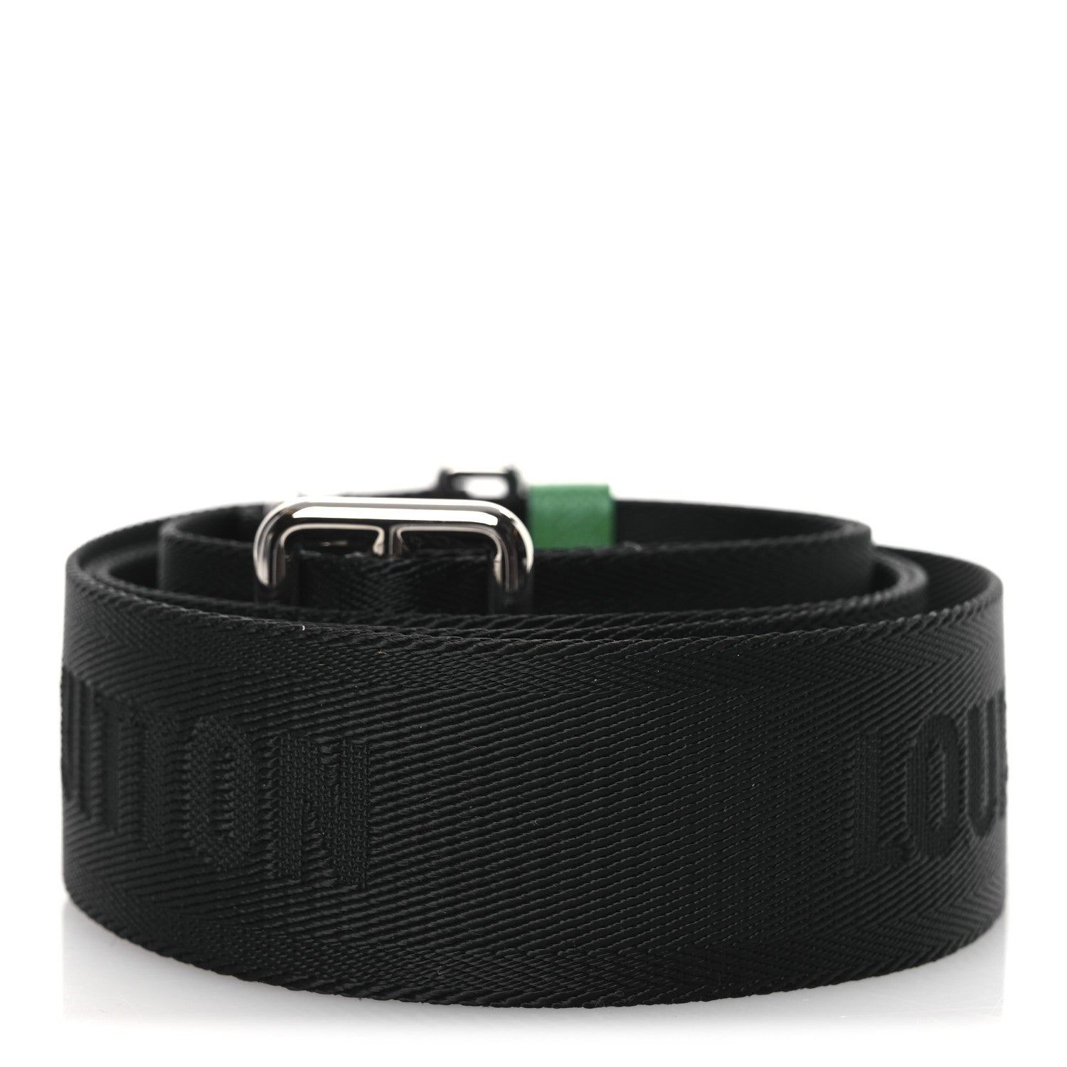 Nylon Alpha Messenger Strap Black Cactus Green