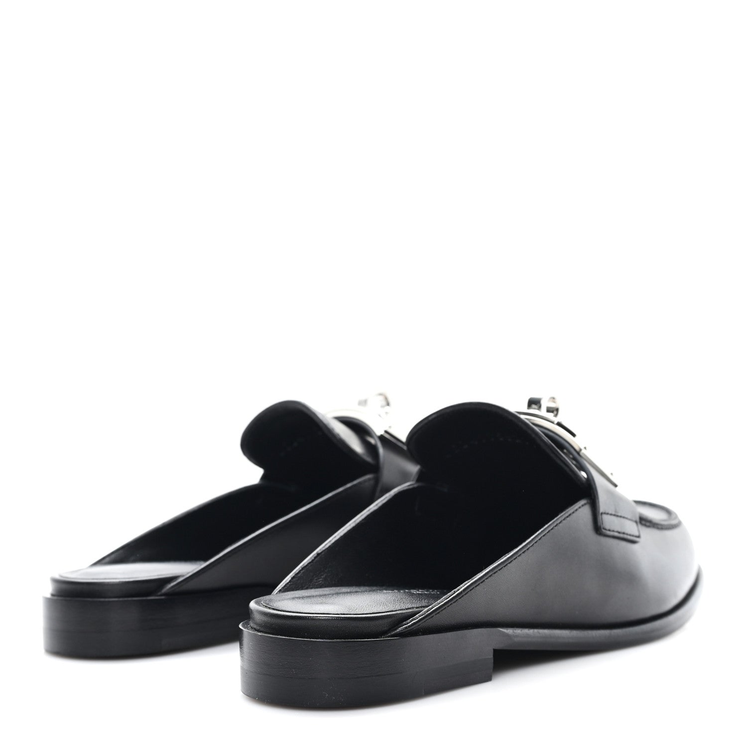 Calfskin Iota Mules 35 Black