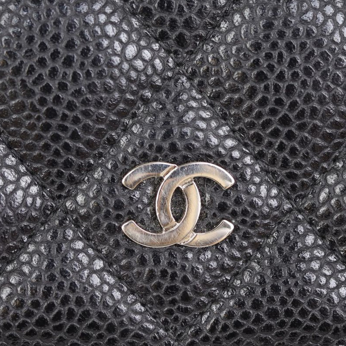 Chanel Classic Flap Long Wallet | Caviar Silver Hardware