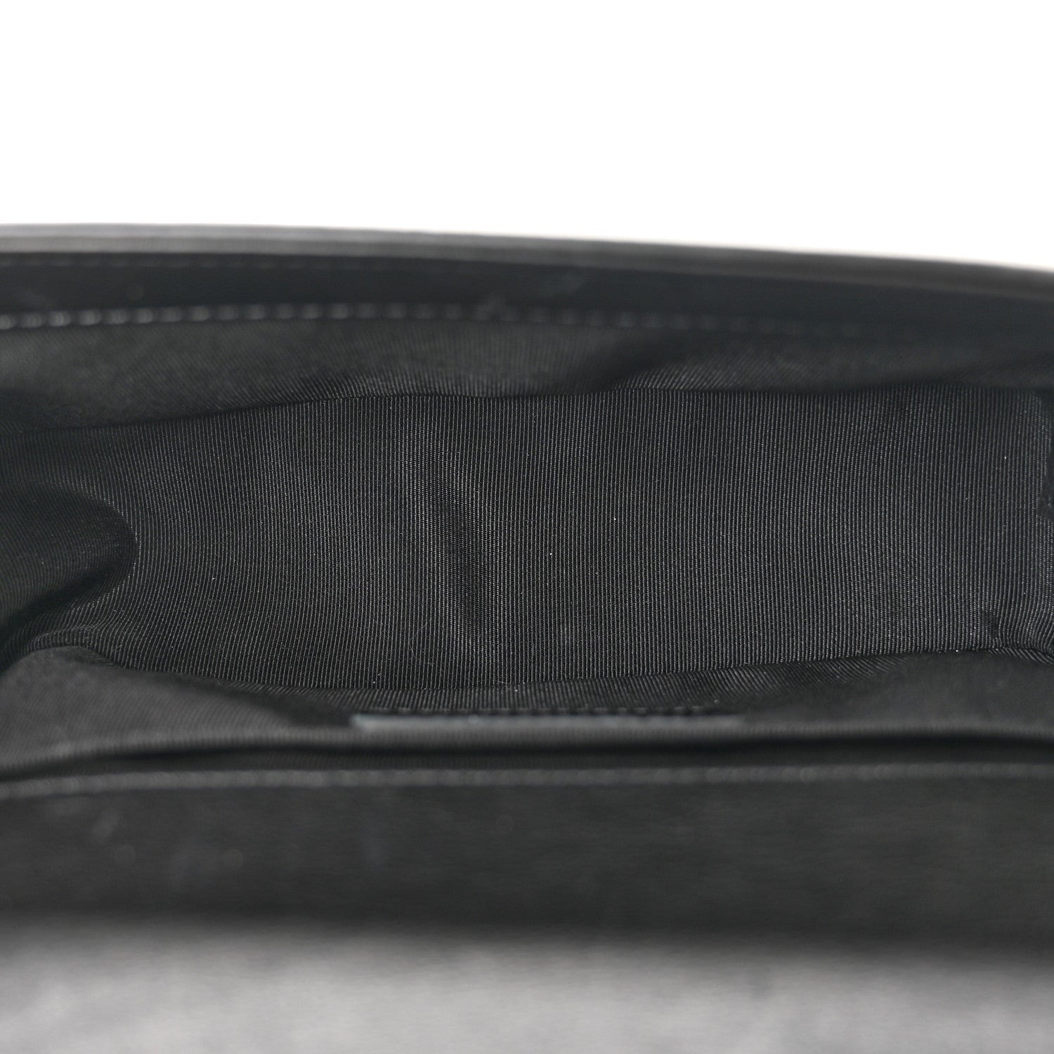 Lambskin Quilted Small Boy Flap Black