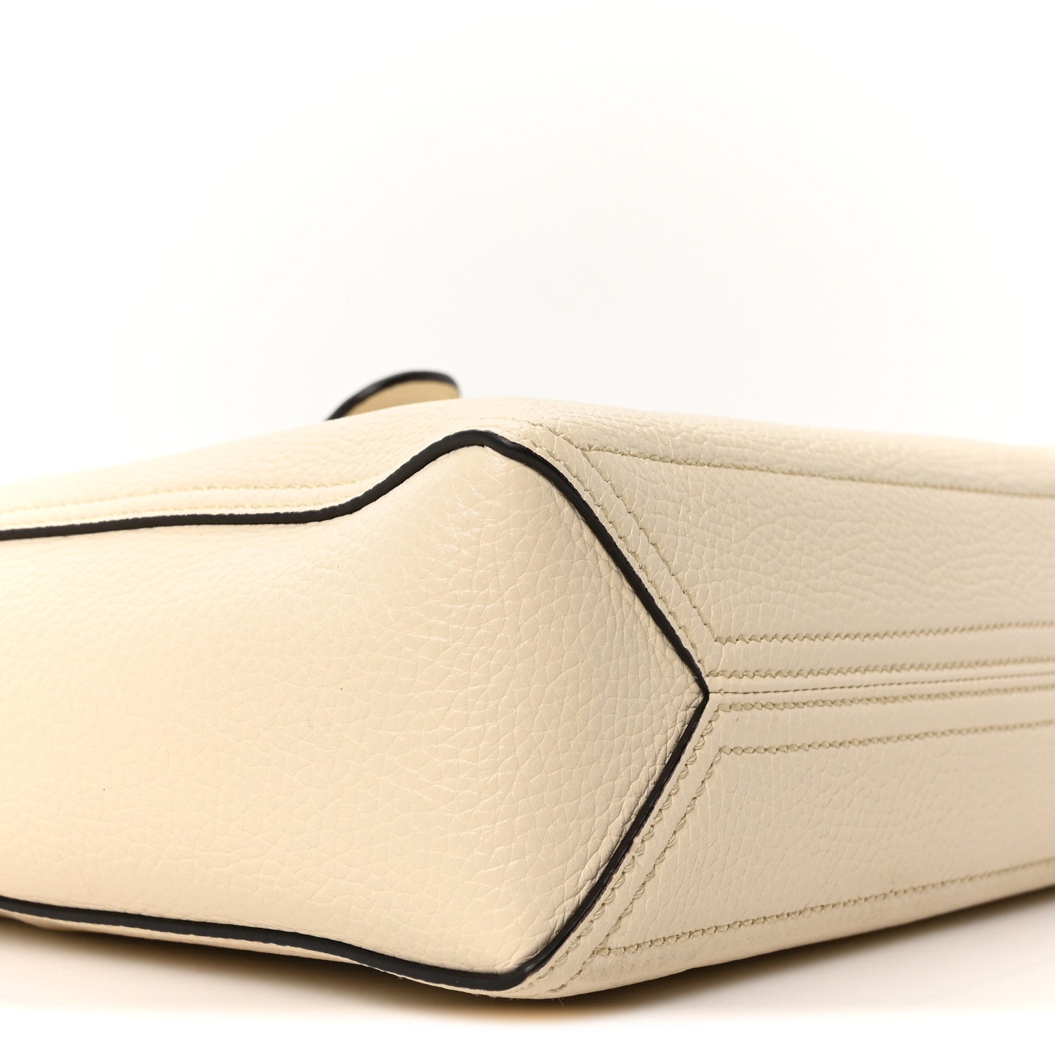 New Sakai Calfskin Lux Small Dahlia Tote Mystic White
