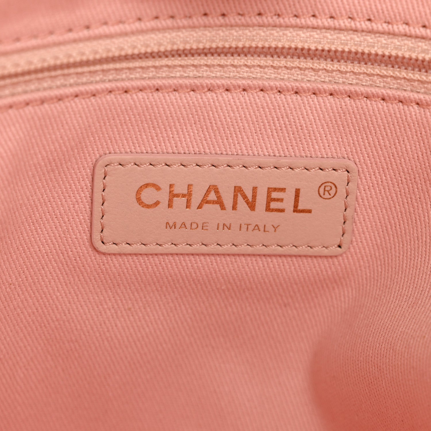 Mixed Fibers Calfskin Small Deauville Tote Rose Pink