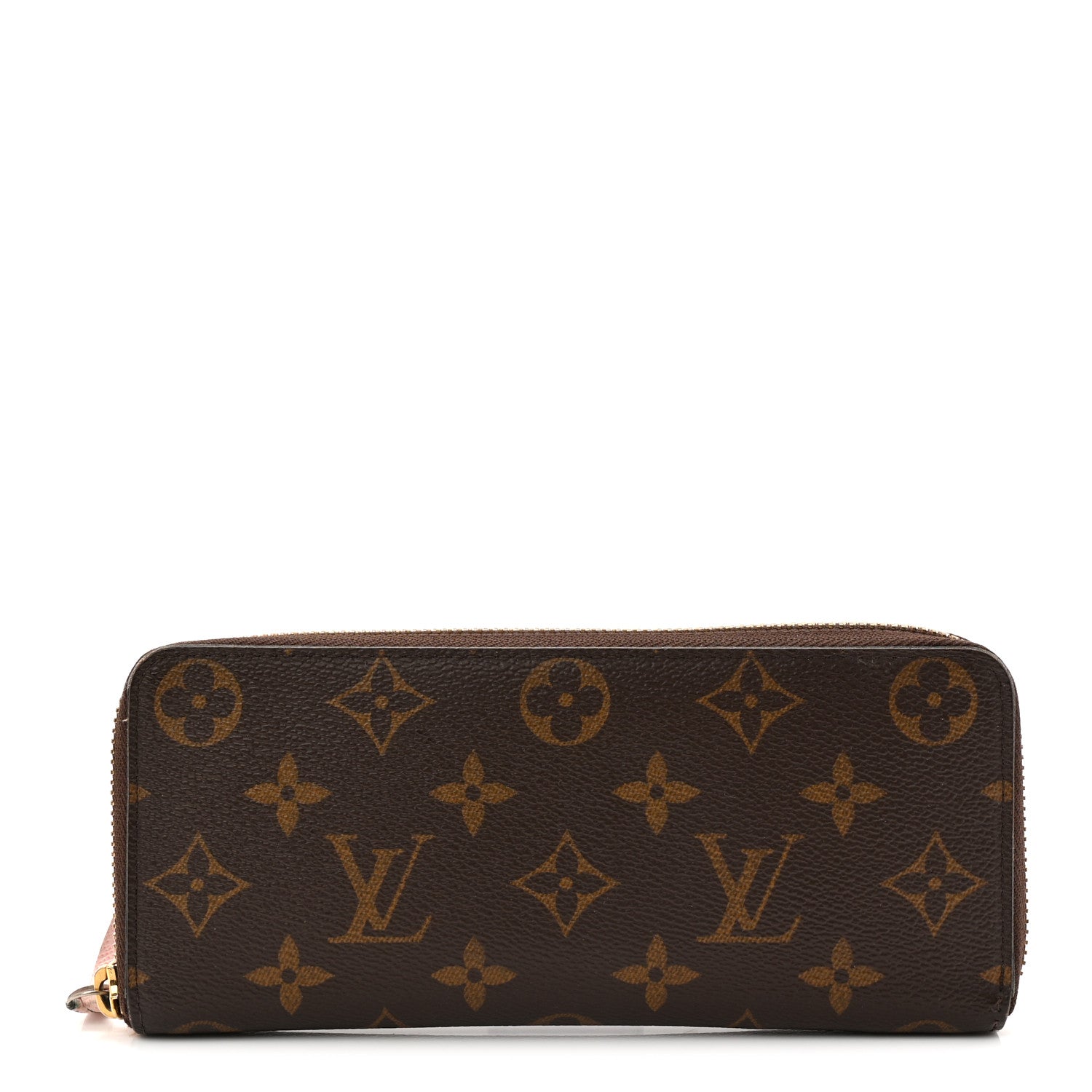 Monogram Clemence Wallet Rose Ballerine