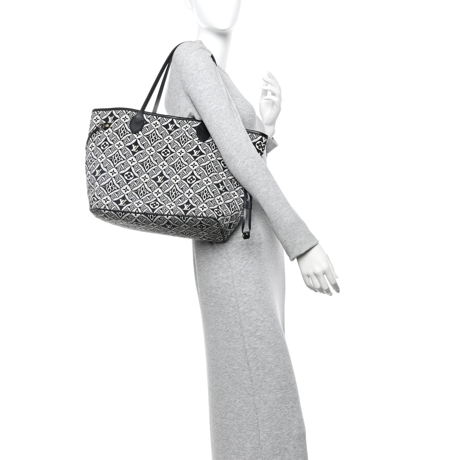 Jacquard Since 1854 Neverfull MM Grey