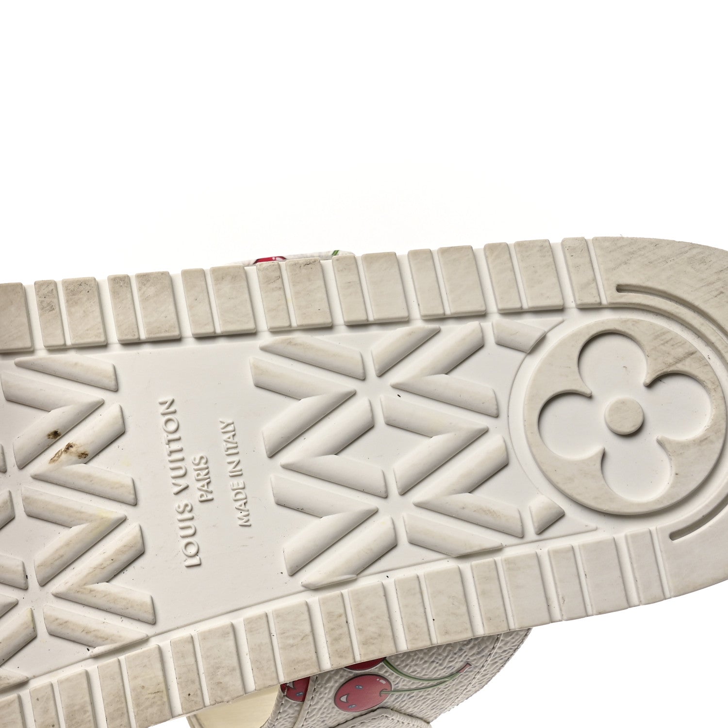 LV X TM Monogram Cerises Bom Dia Comfort Mule Sandals 42 White