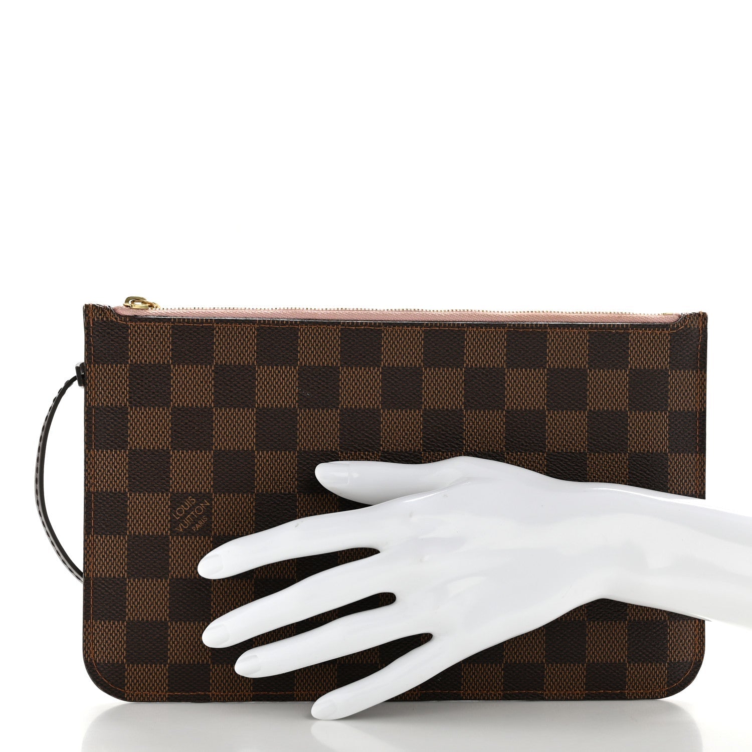 Damier Ebene Neverfull MM GM Pochette Rose Ballerine