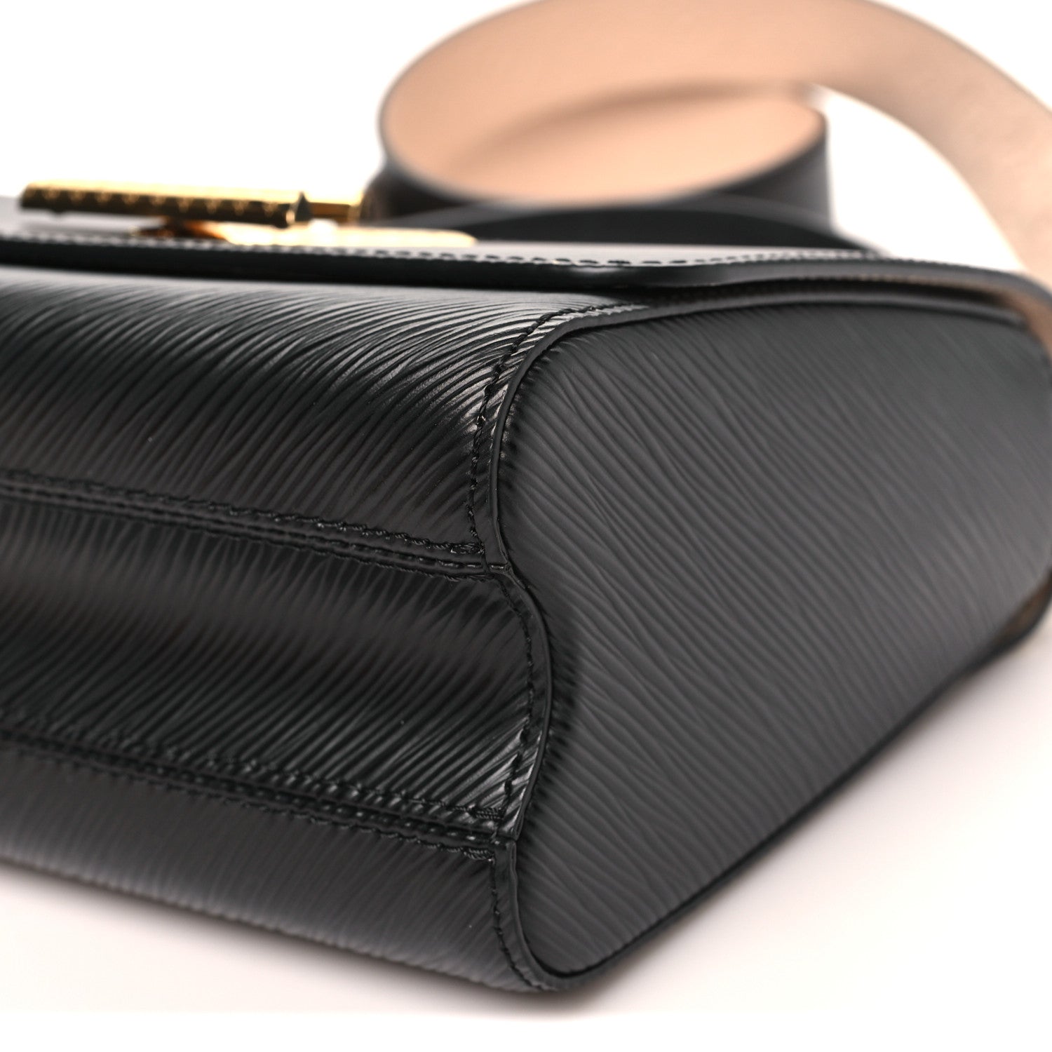 Epi Twist Top Handle Shoulder Bag MM Black