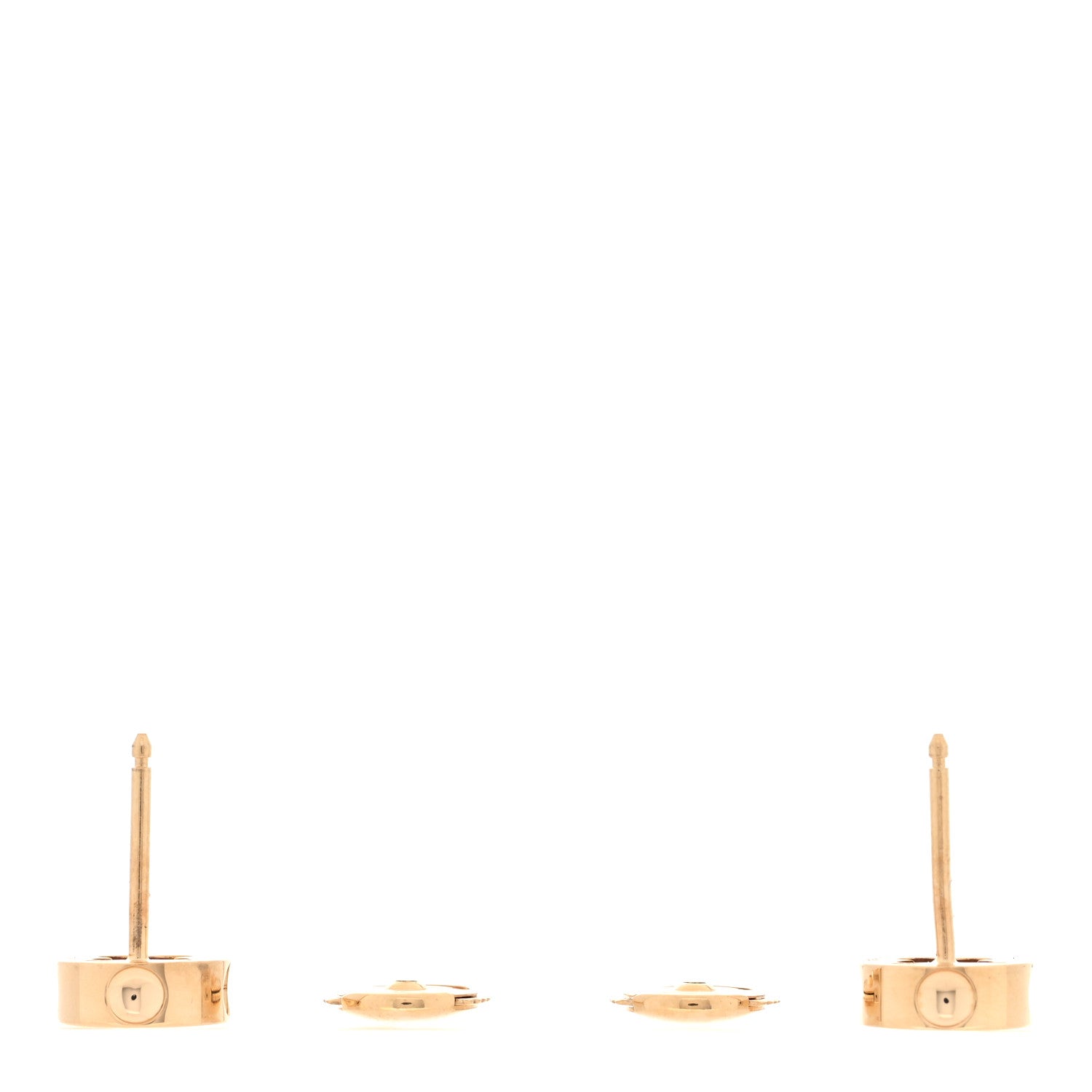 18K Yellow Gold Empreinte Ear Studs Earrings
