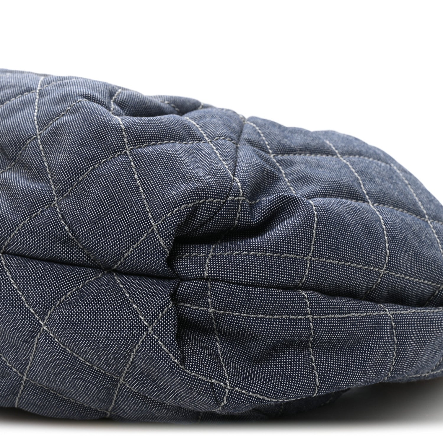 Denim Quilted Large Stretch Spirit Cabas Blue