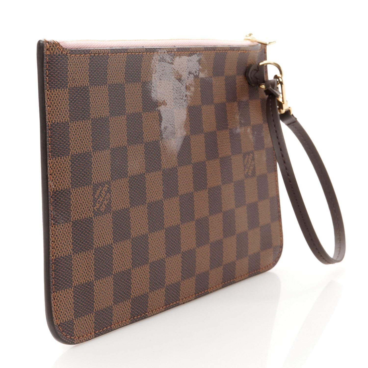 Damier Ebene Neverfull MM GM Pochette Rose Ballerine