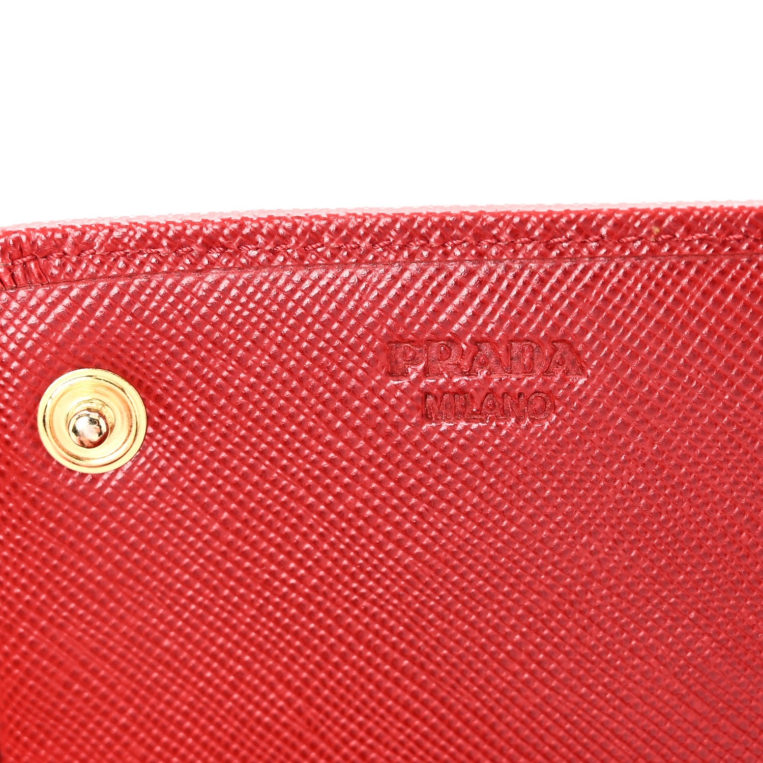 Saffiano Metal Continental Flap Wallet Fuoco