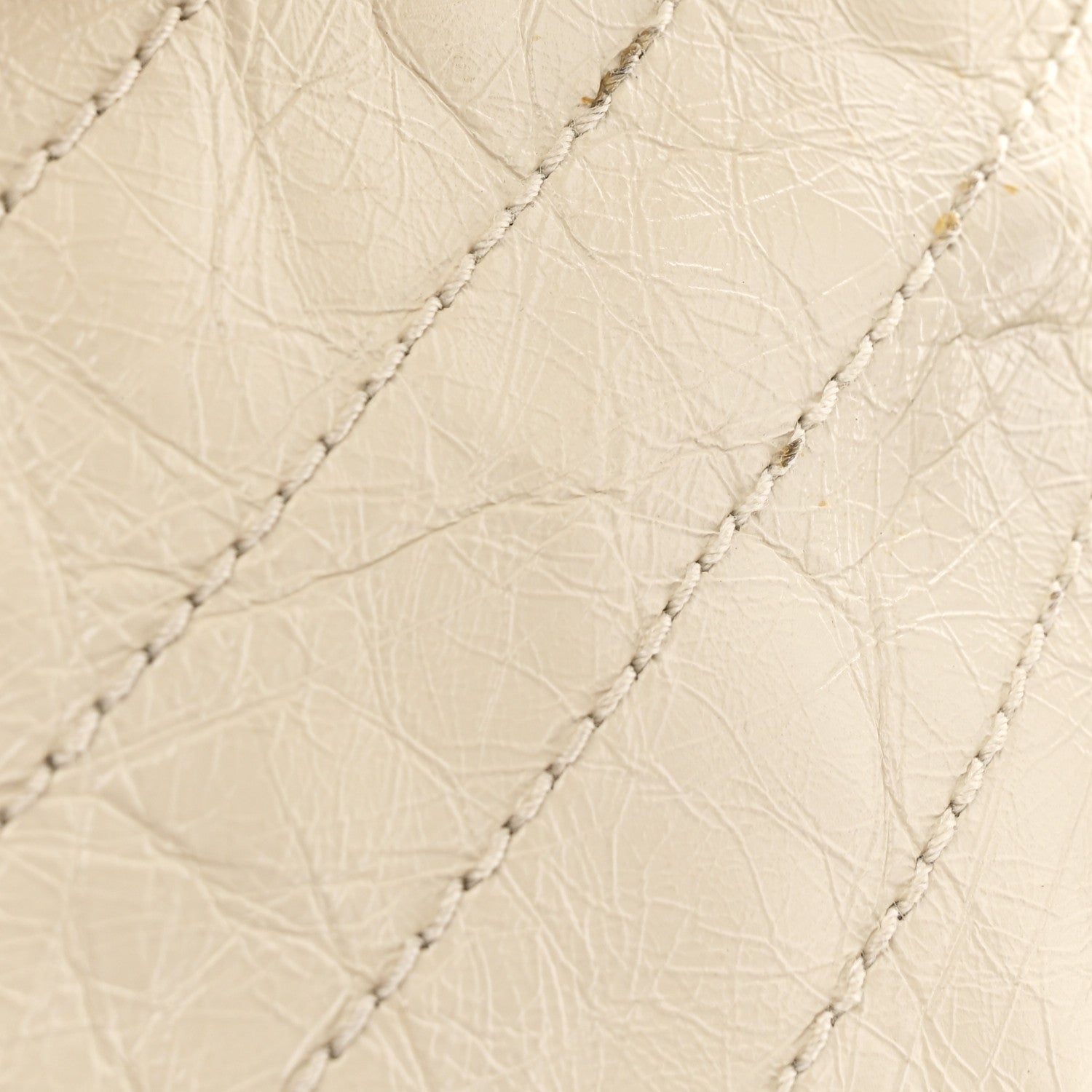 Crinkled Calfskin Matelasse Monogram Large Niki Shopper Tote Cream Soft