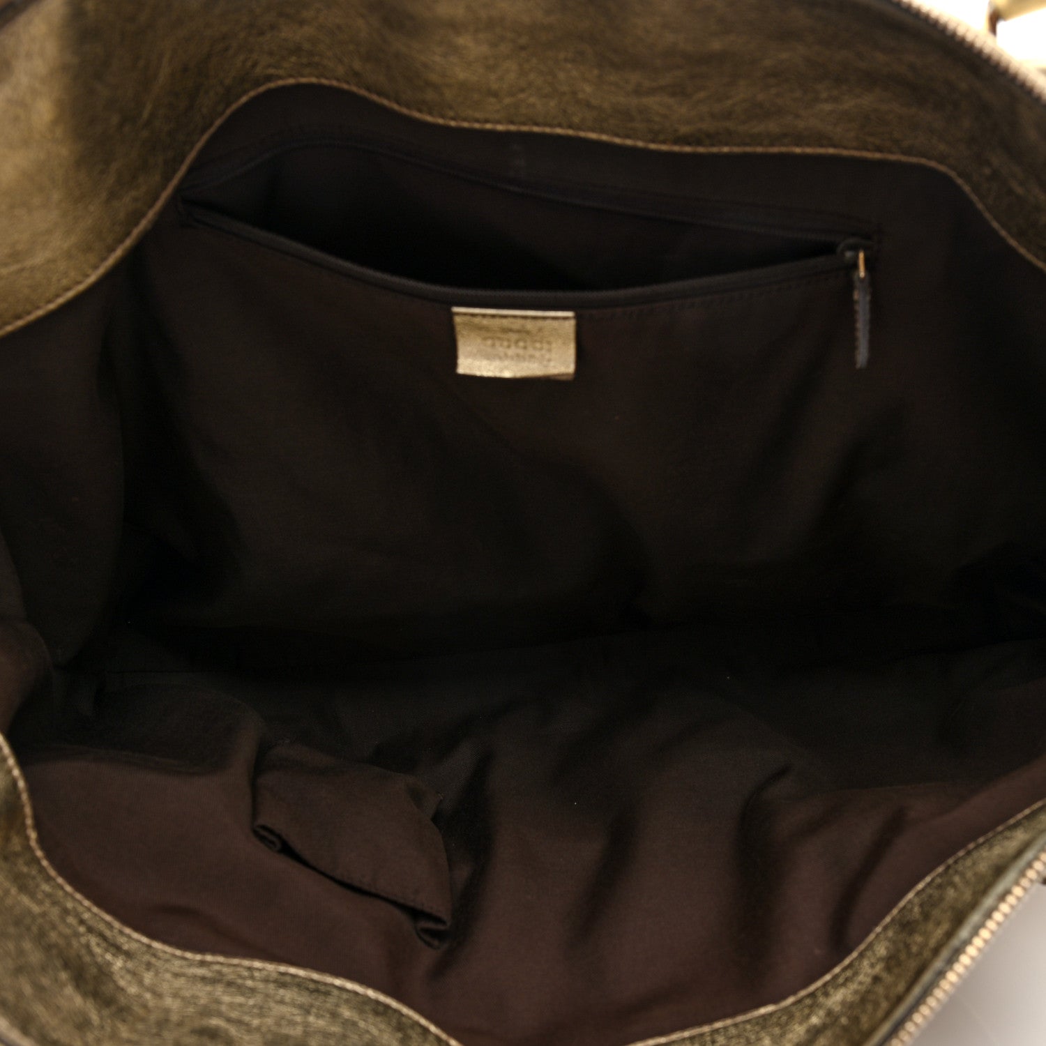 Monogram D Gold Tote Metallic Gold
