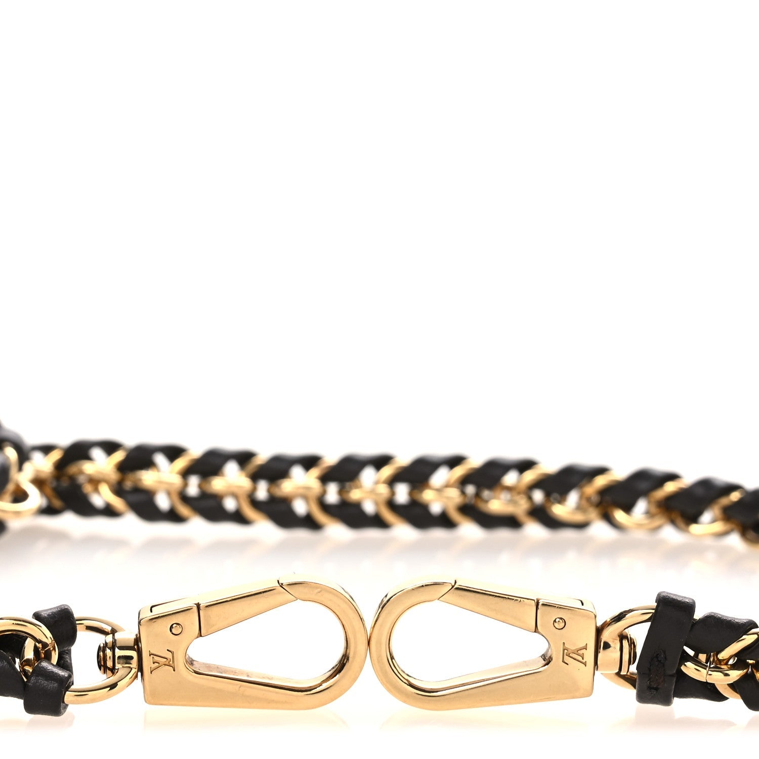 Calfskin OnTheGo East West Chain Strap Black