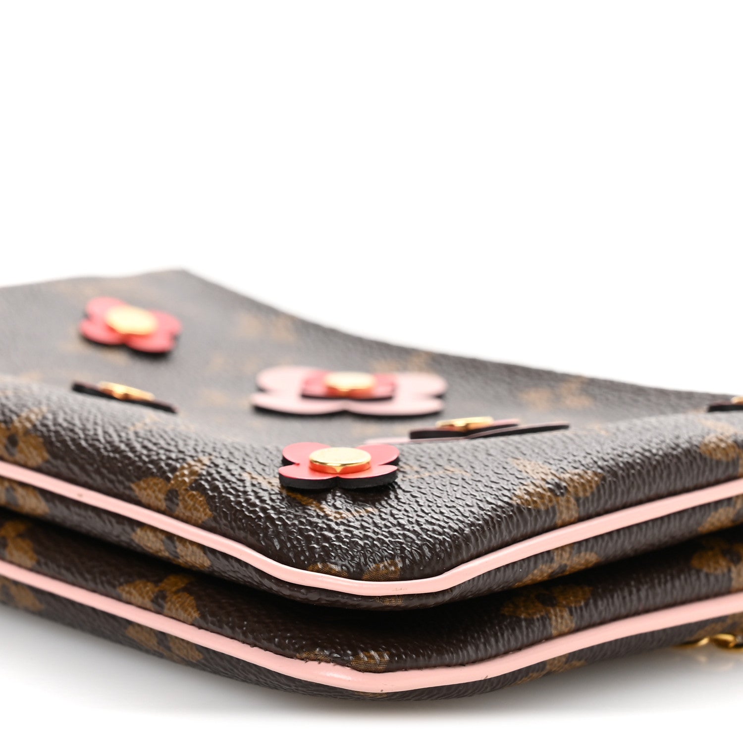 Monogram Blooming Flowers Double Zip Pochette