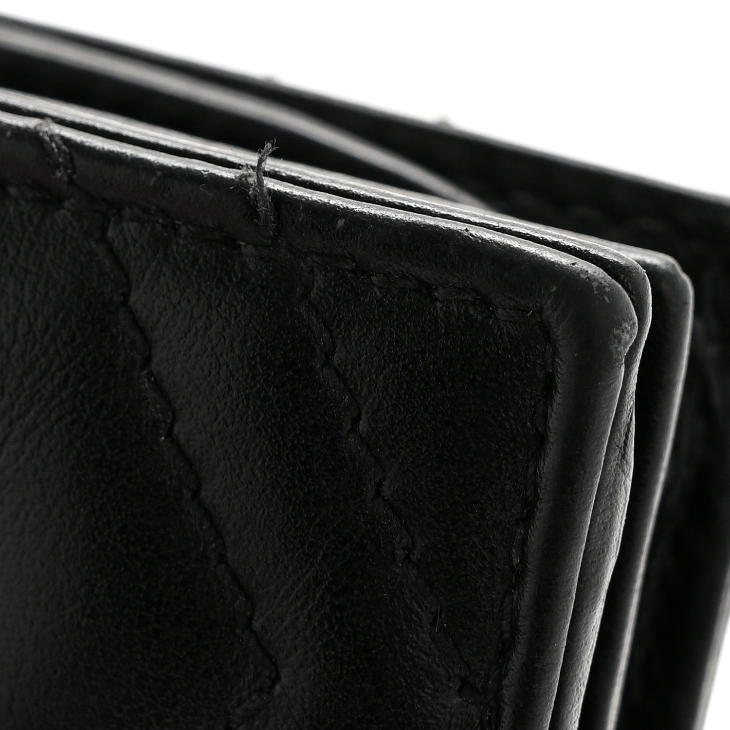 Calfskin Matelasse GG Marmont Card Case Wallet Black