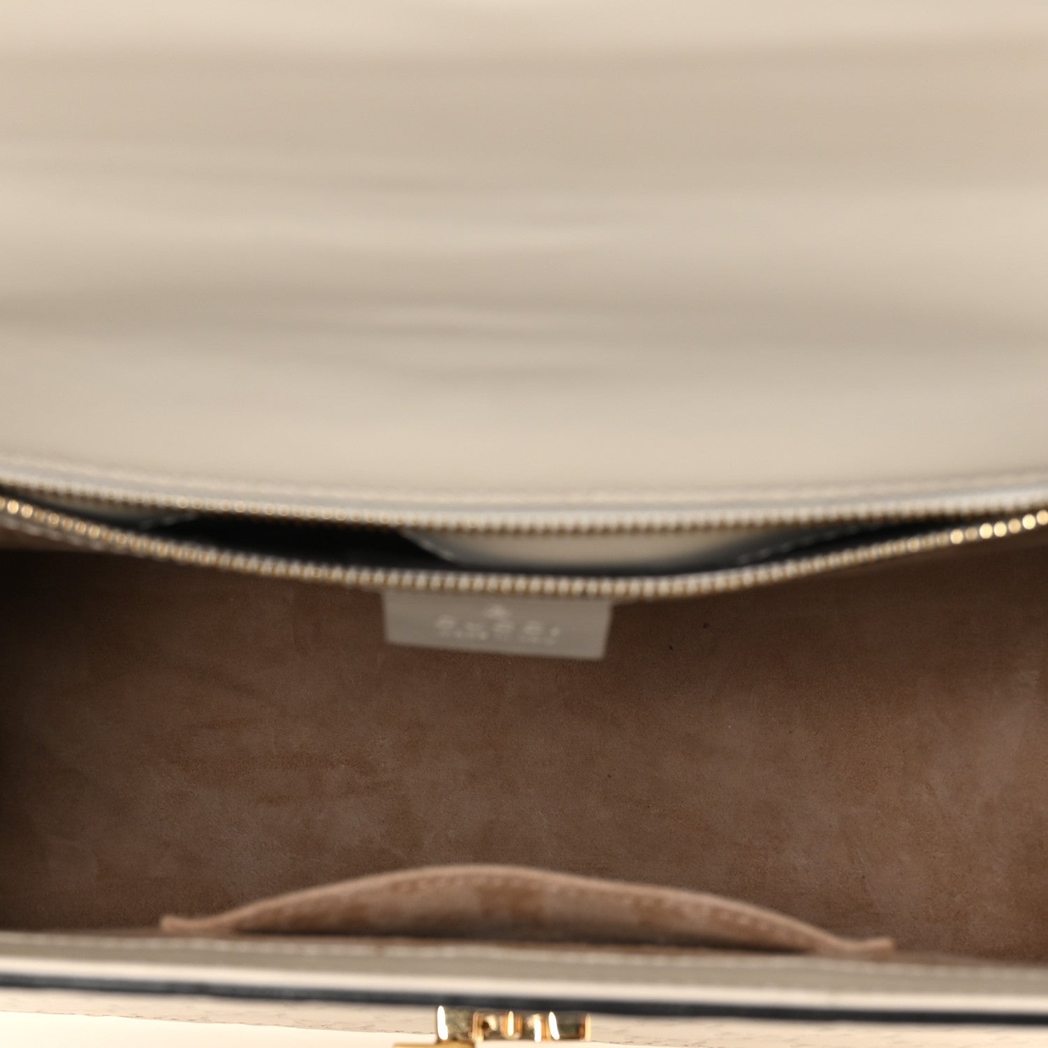 Guccissima Signature Medium Sylvie Top Handle Bag White Hibiscus