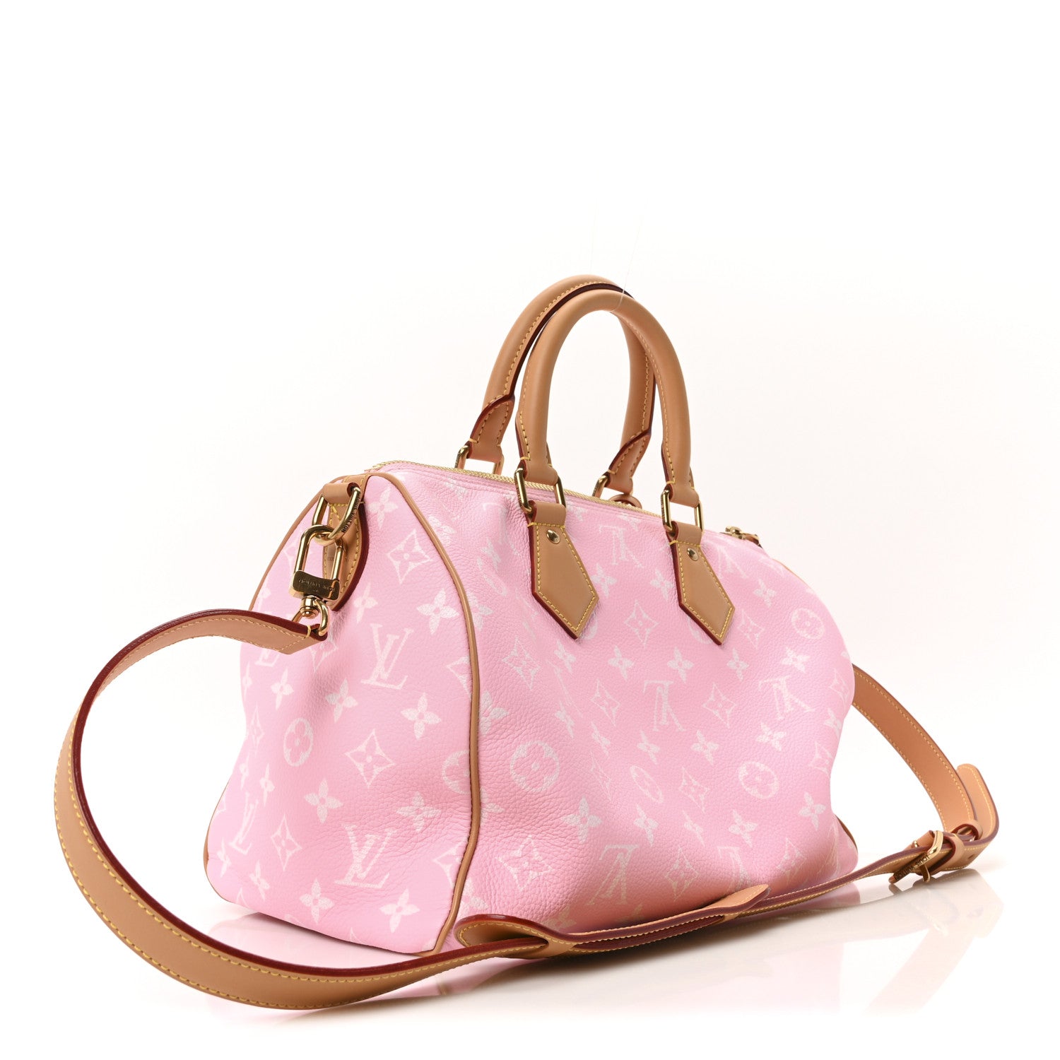 Calfskin Monogram Speedy P9 Bandouliere 30 Candy