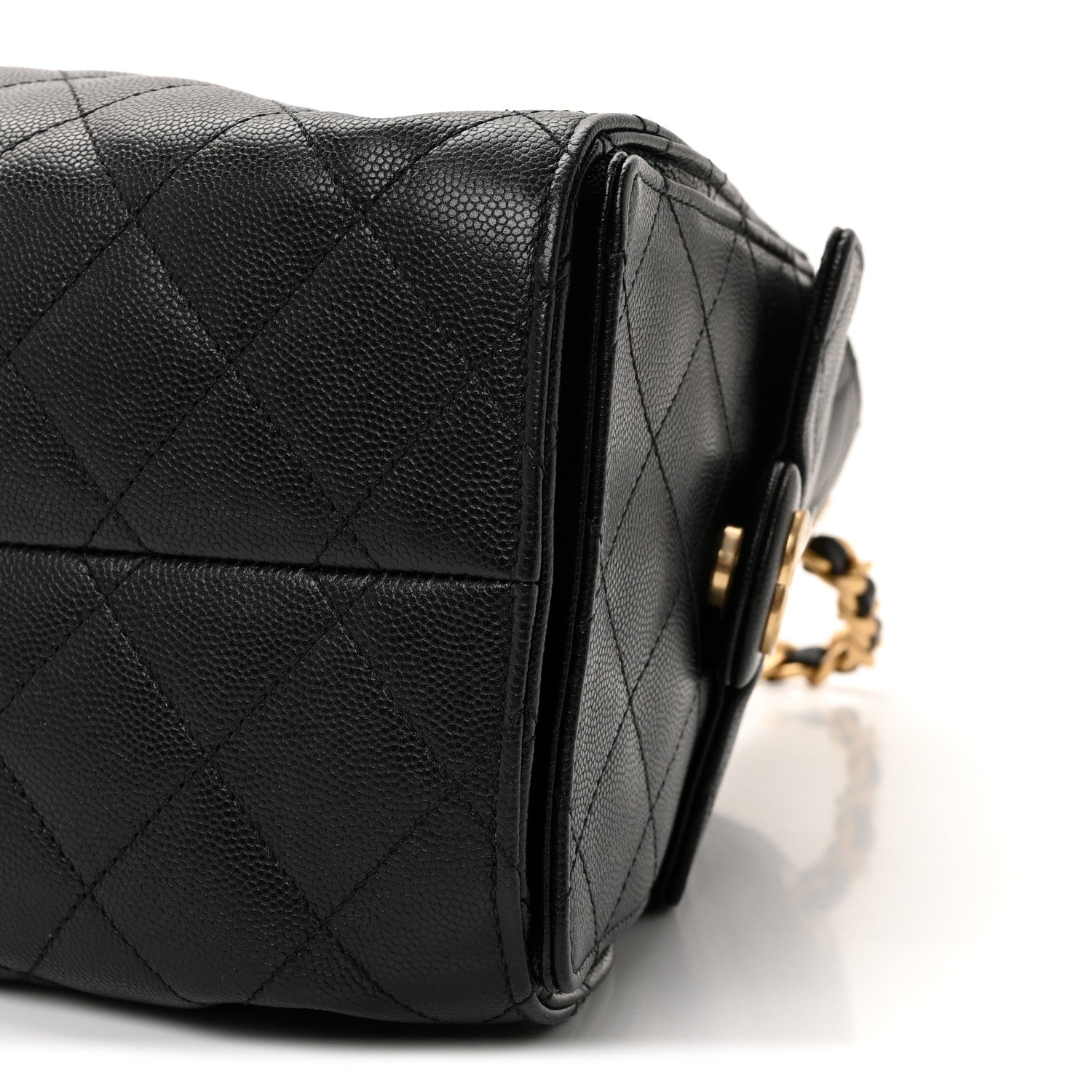 Caviar Quilted Small Chanel 25 Handbag Black