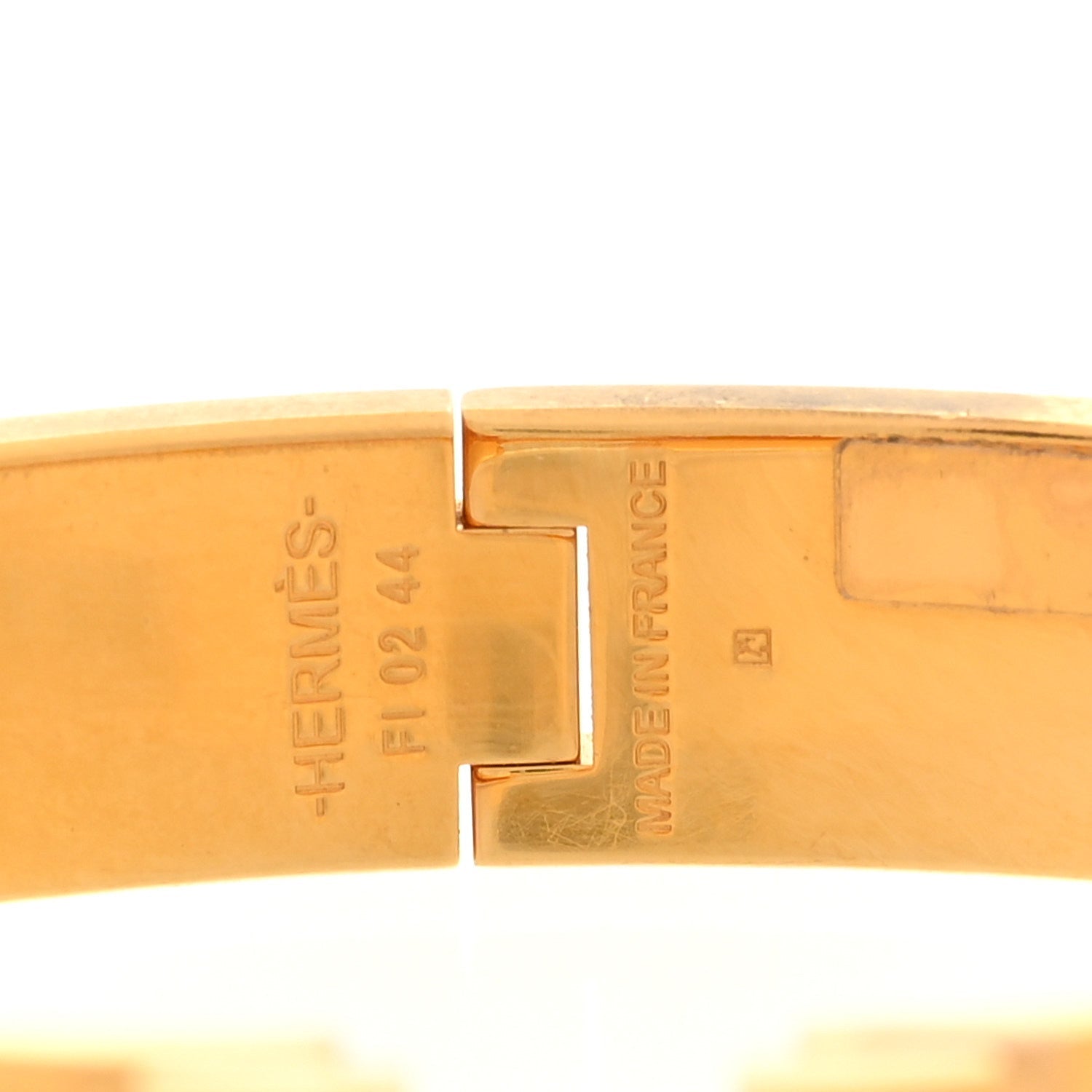 Enamel Narrow Clic Clac H Bracelet GM Orange