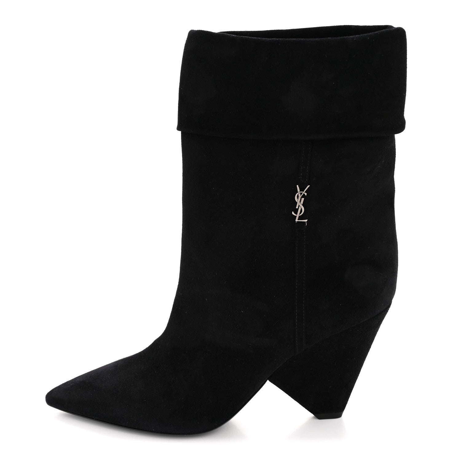 Kid Scamosciato Niki 85 Wedge Booties 39.5 Black