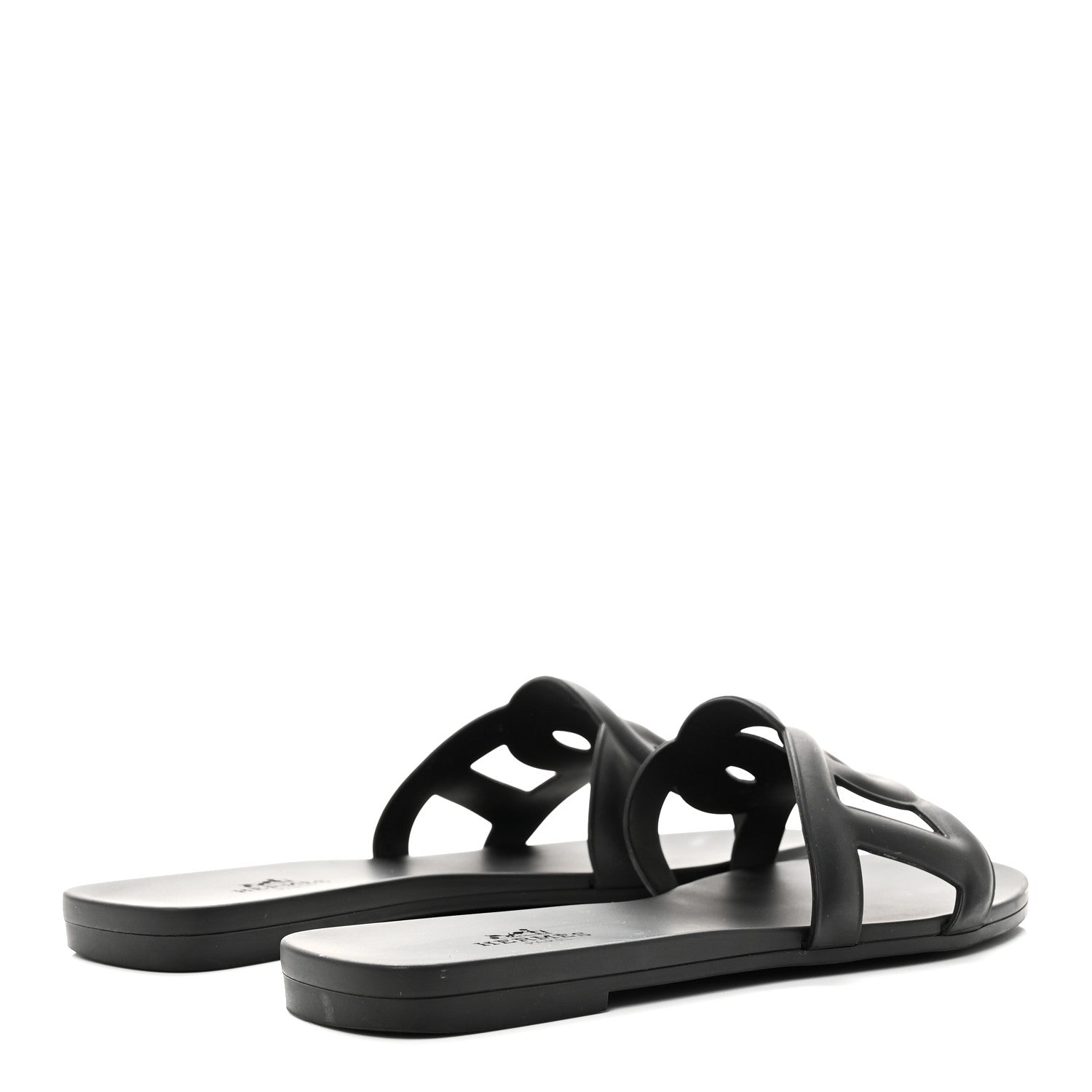 Rubber Aloha Sandals 35 Black