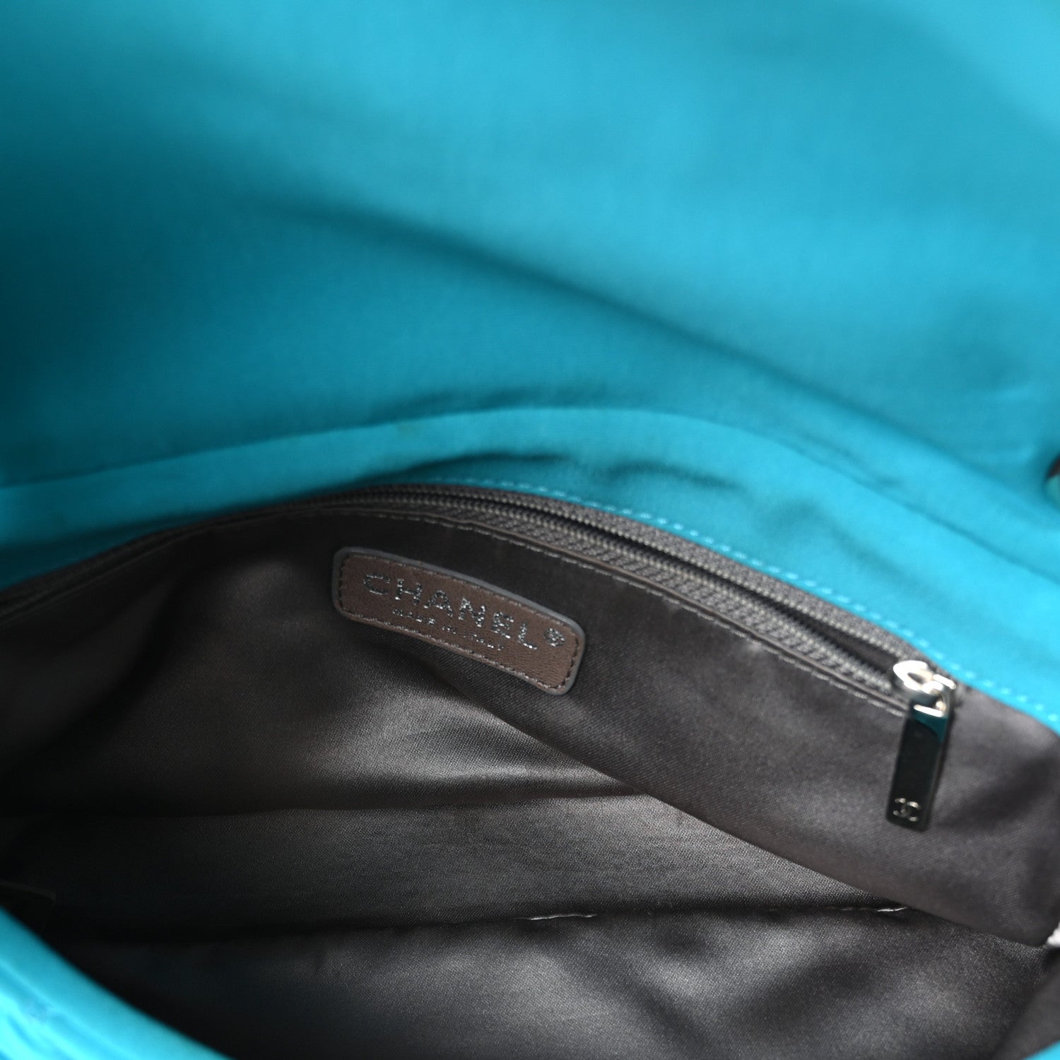 Nylon Bubble Quilt Medium Flap Turquoise