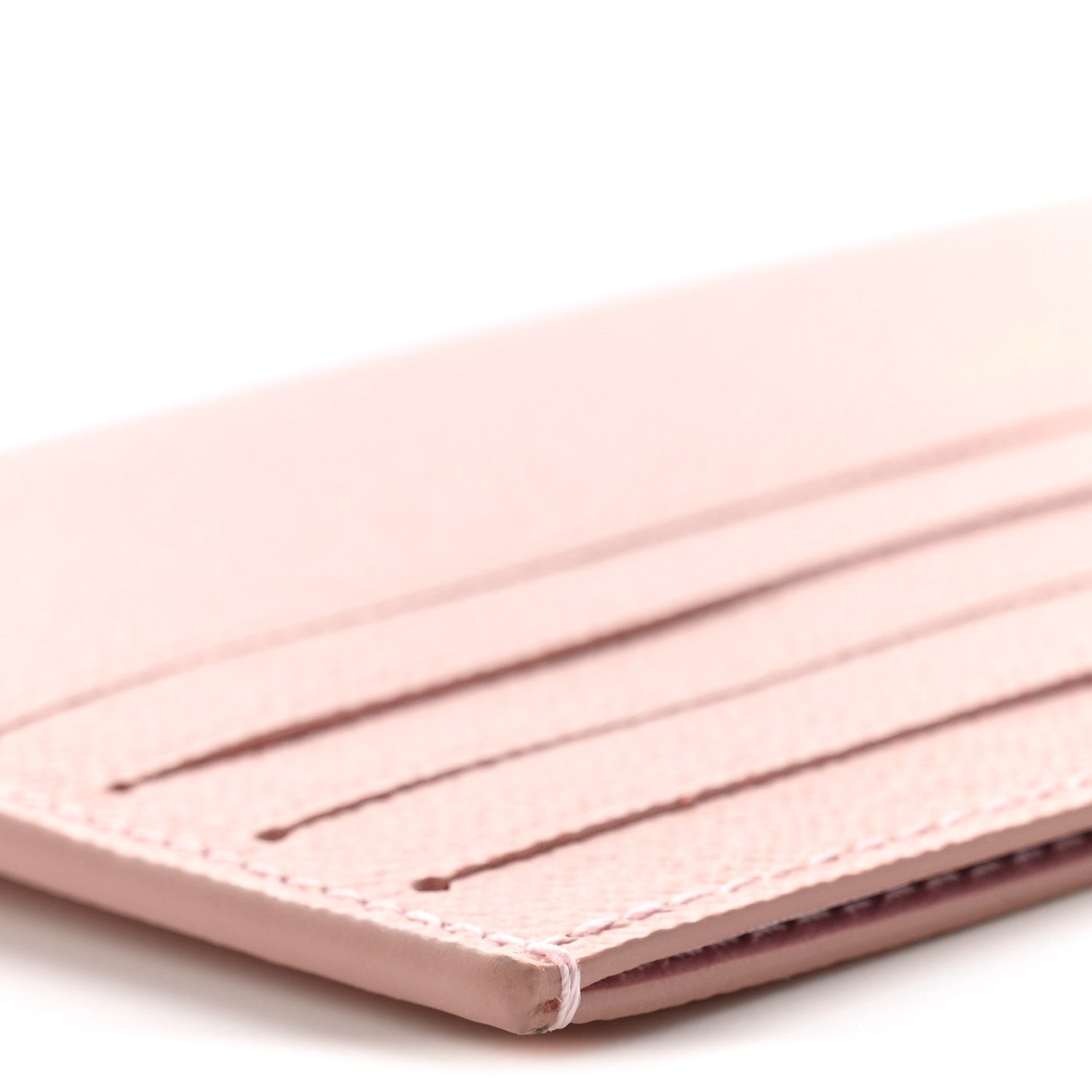 Calfskin Felicie Card Holder Insert Rose Ballerine