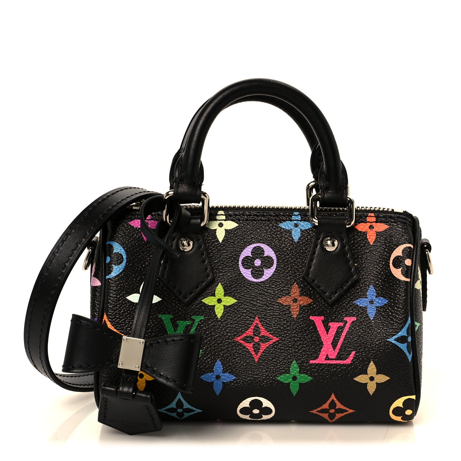 LV X TM Monogram Multicolor Nano Speedy Black