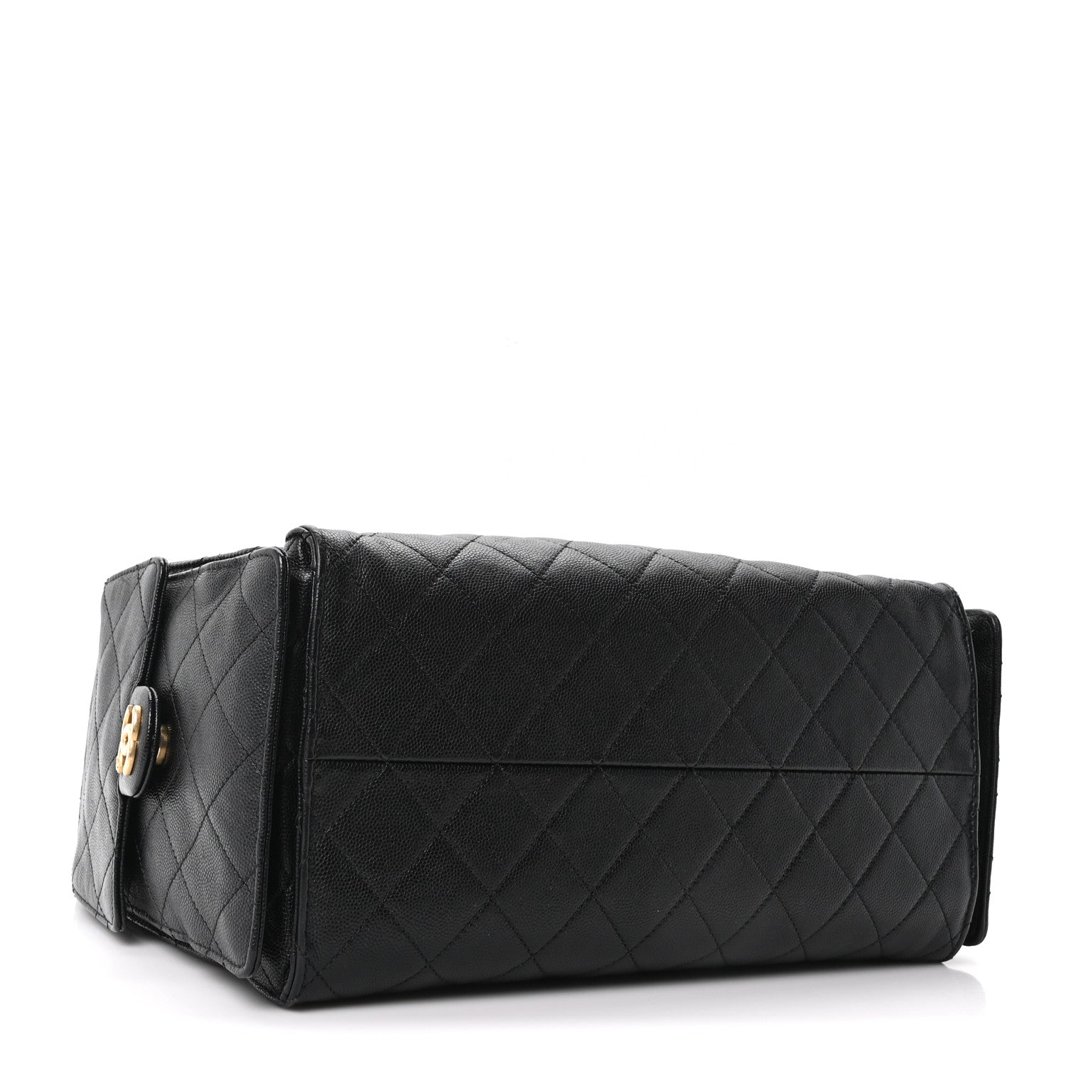 Caviar Quilted Medium Chanel 25 Handbag Black