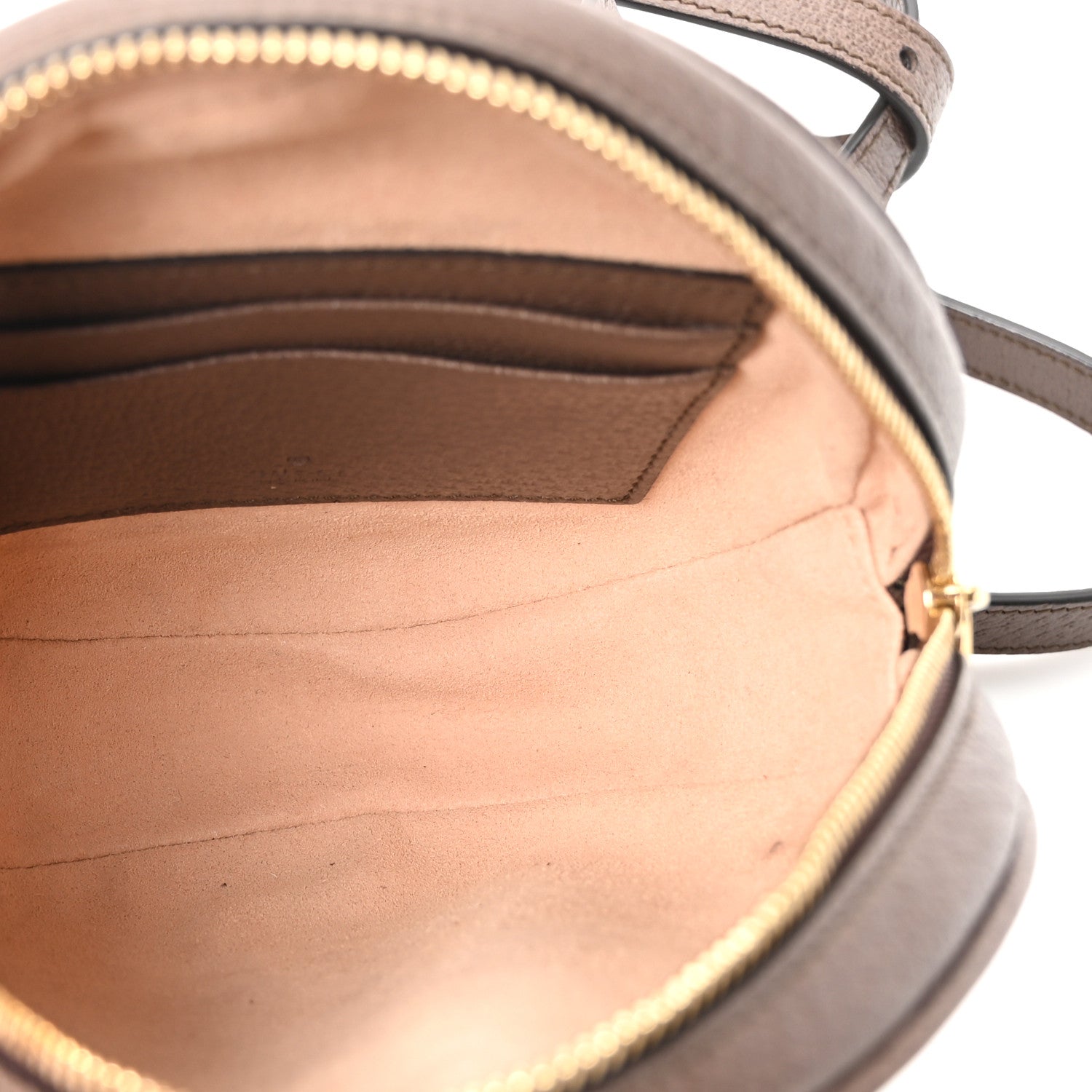 GG Supreme Monogram Web Mini Ophidia Round Backpack Brown