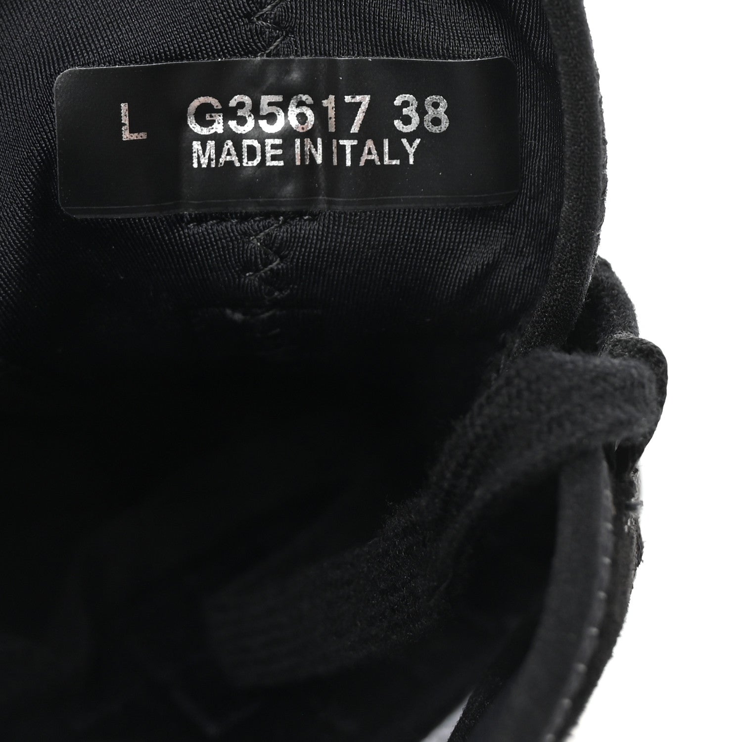 Velvet Calfskin Mixed Fibers CC Sneakers 38 Black