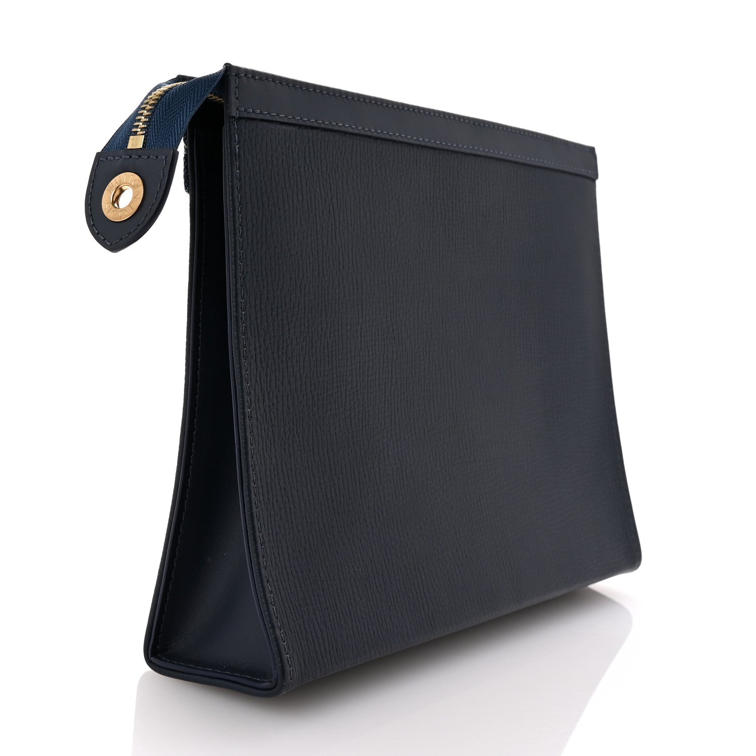 X NIGO Taurillon Monogram Denim Drip Pochette Voyage MM Blue