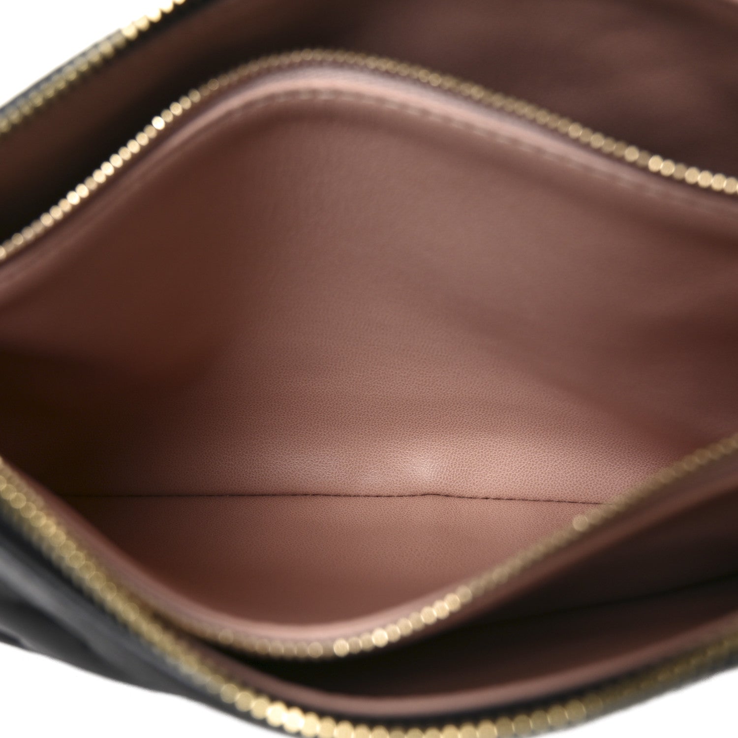 Lambskin Embossed Monogram Coussin PM Black