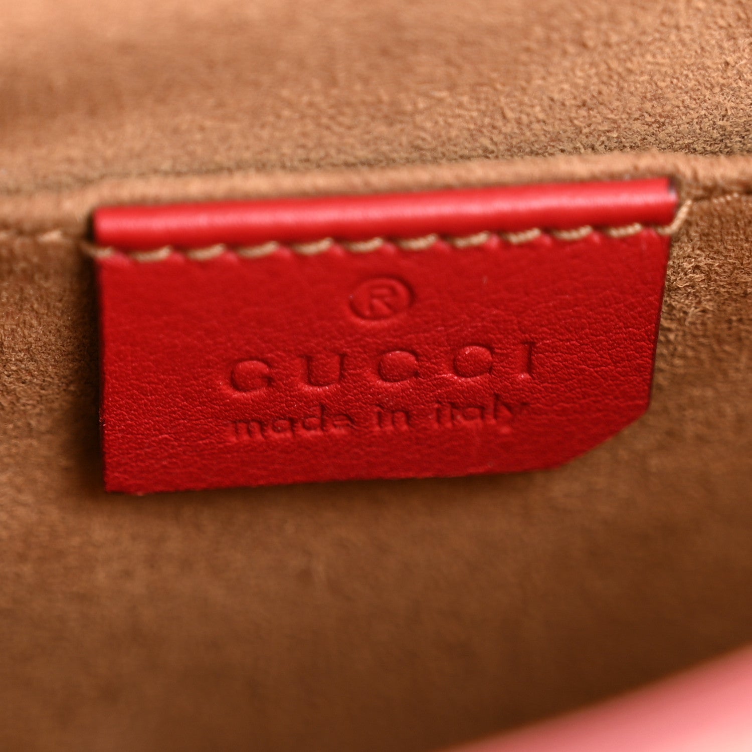 GG Supreme Monogram Calfskin Web Medium Padlock Messenger Shoulder Bag Beige Hibiscus Red New Rosette