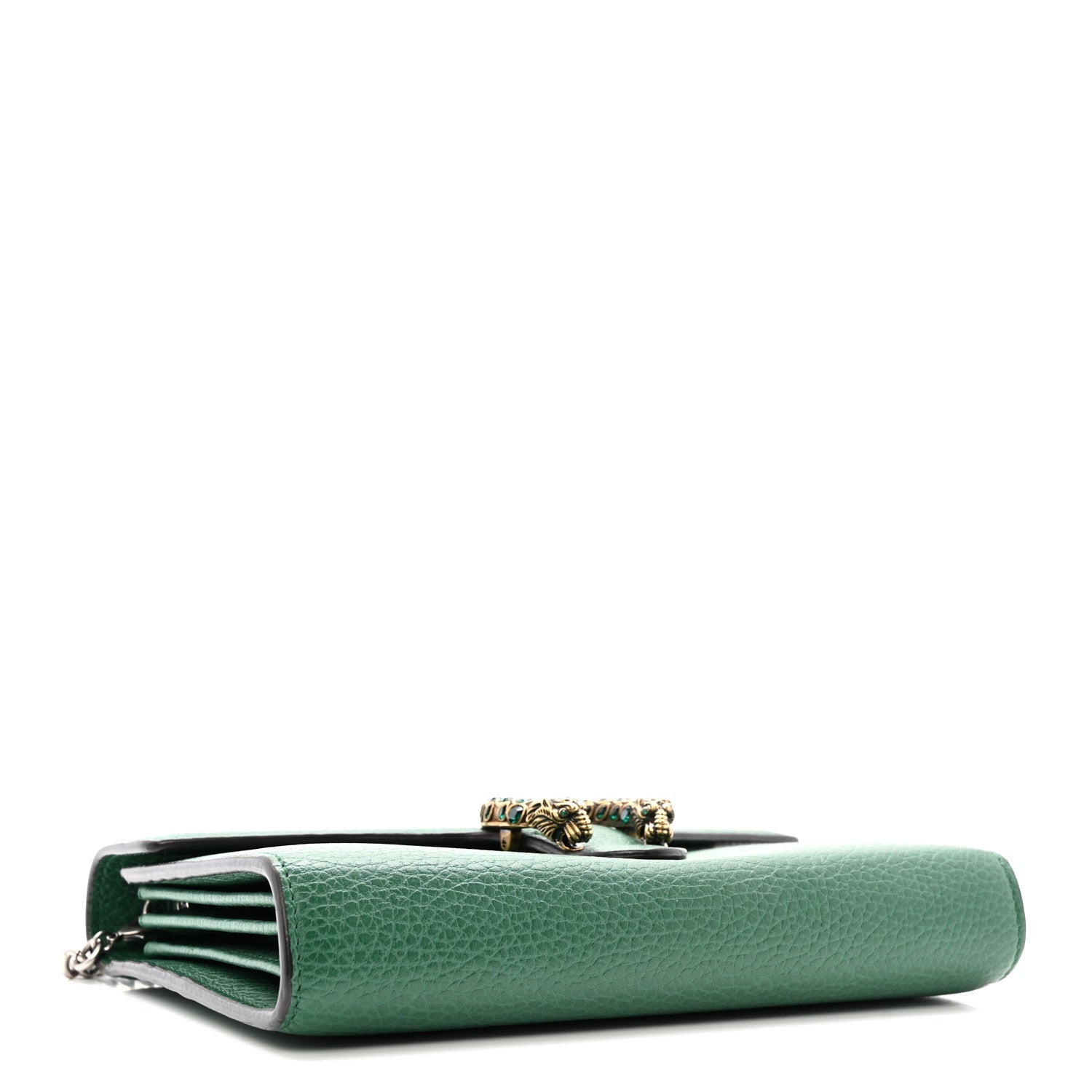 Calfskin Mini Dionysus Chain Wallet Emerald