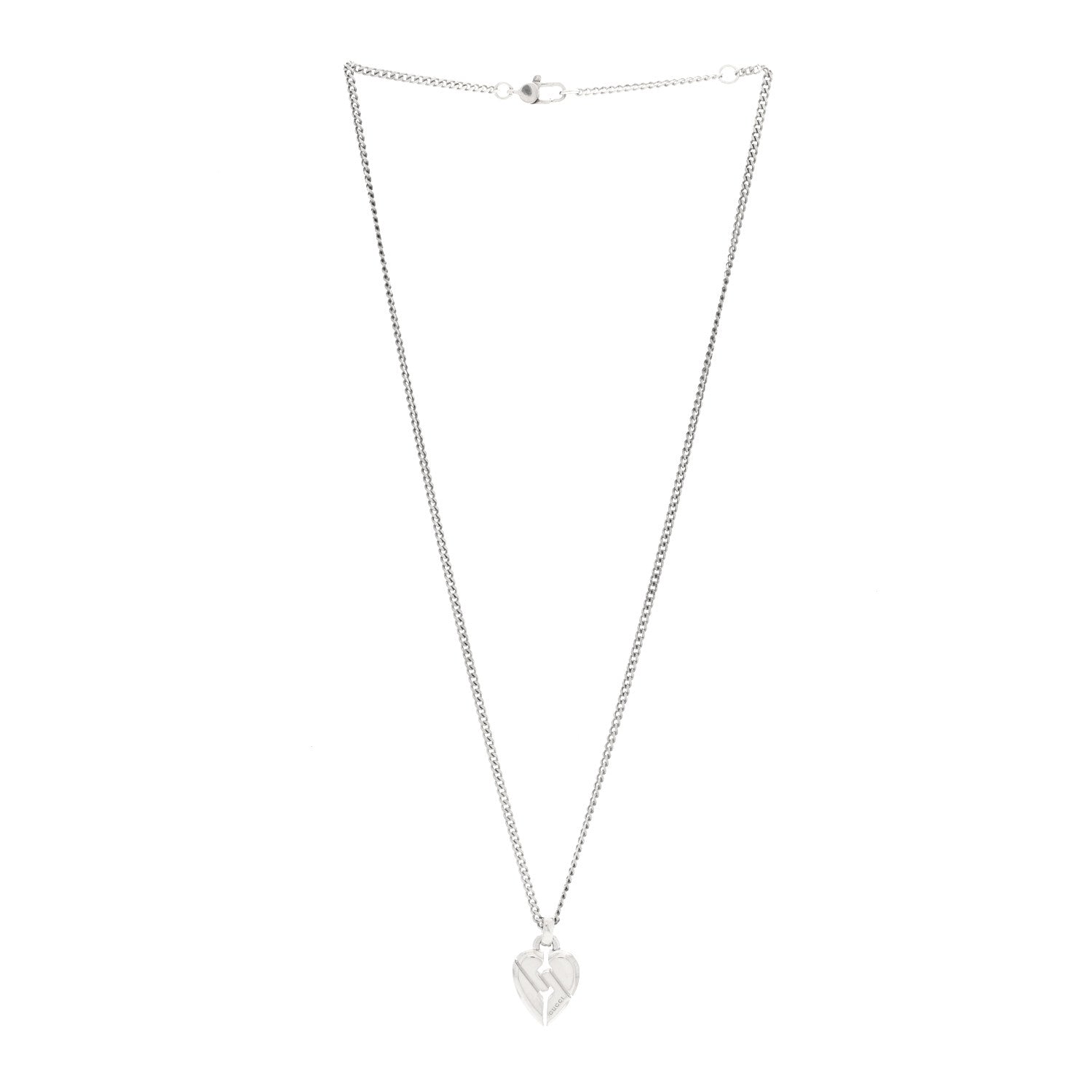 Sterling Silver Knot Heart Pendant Necklace