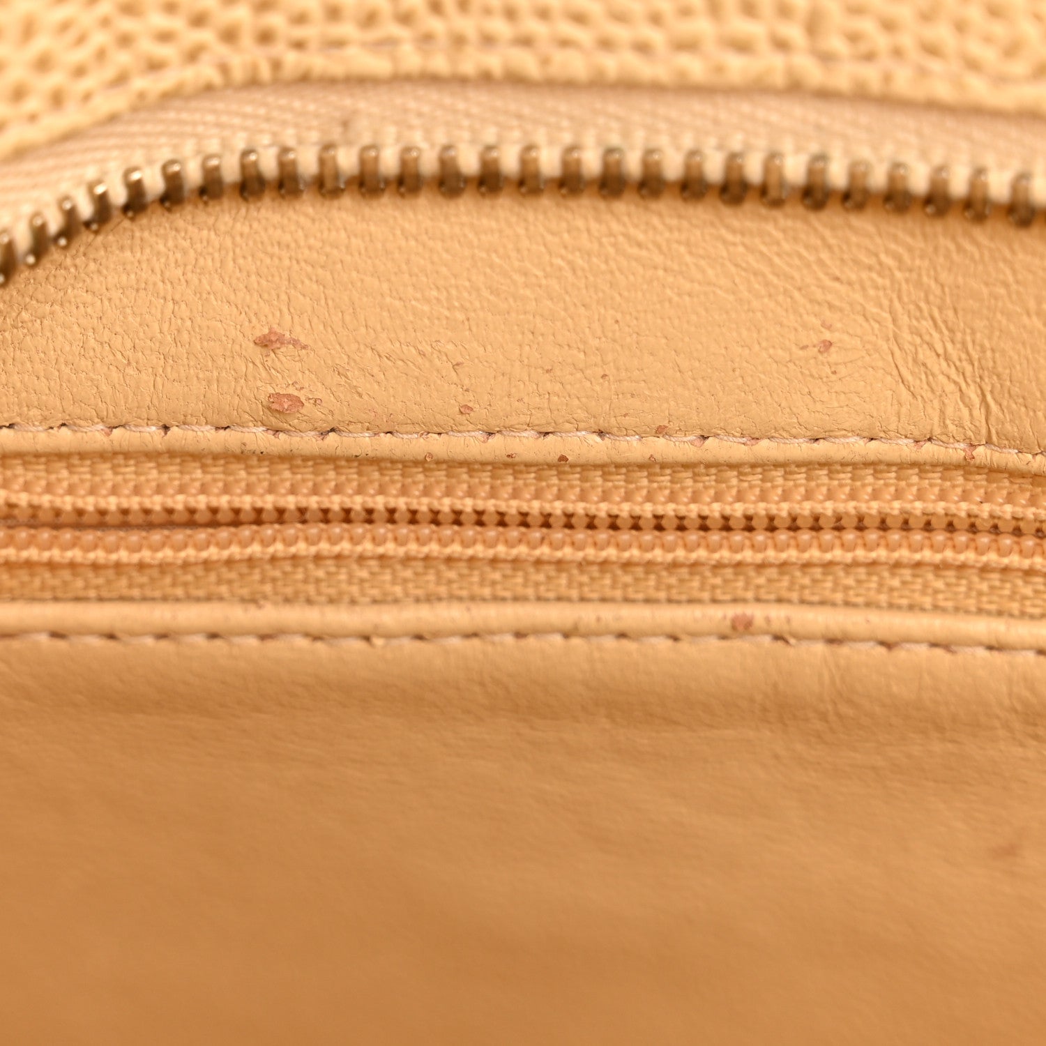 Caviar Quilted Medallion Tote Beige