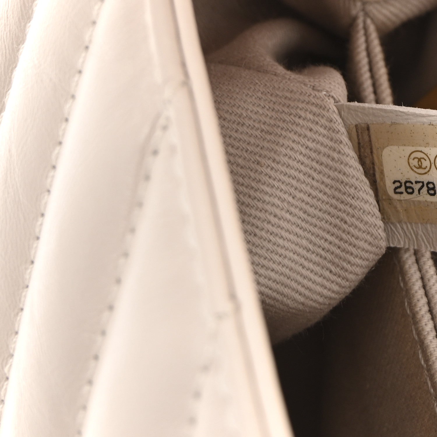 Calfskin Chevron Quilted Mini Coco Handle Flap Rose Pale