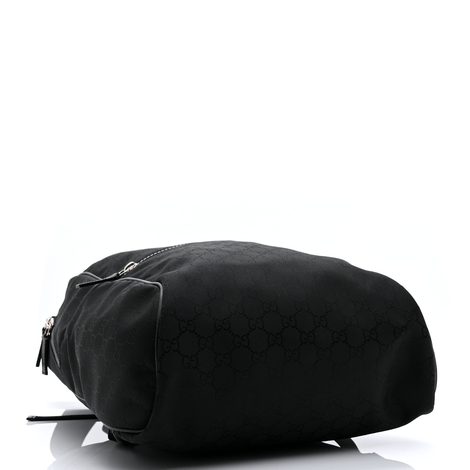 Nylon Monogram Slim Backpack Black