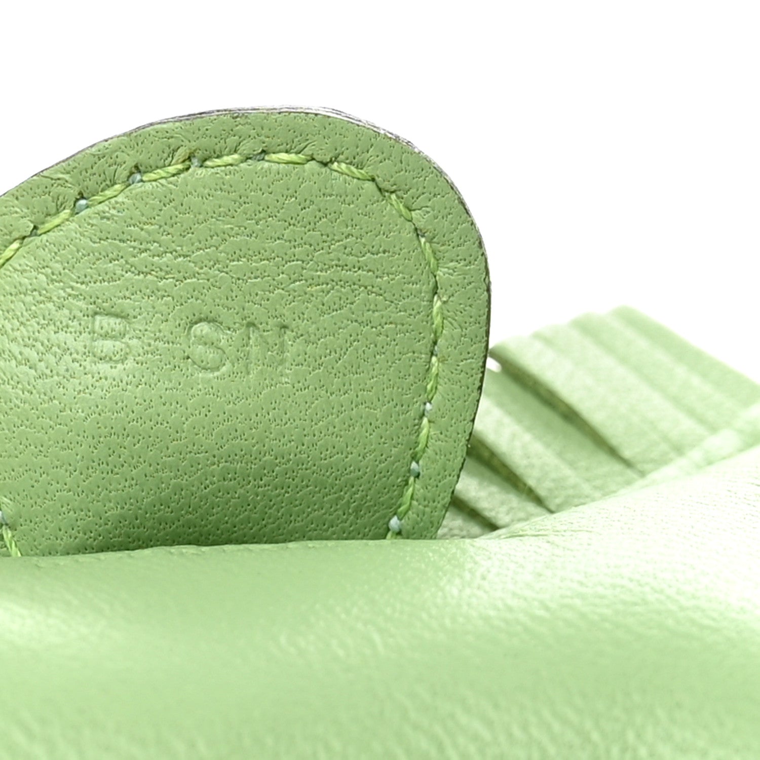 Milo Lambskin Matte Alligator Touch Grigri Rodeo Horse Bag Charm PM Vert Criquet Vert D'eau