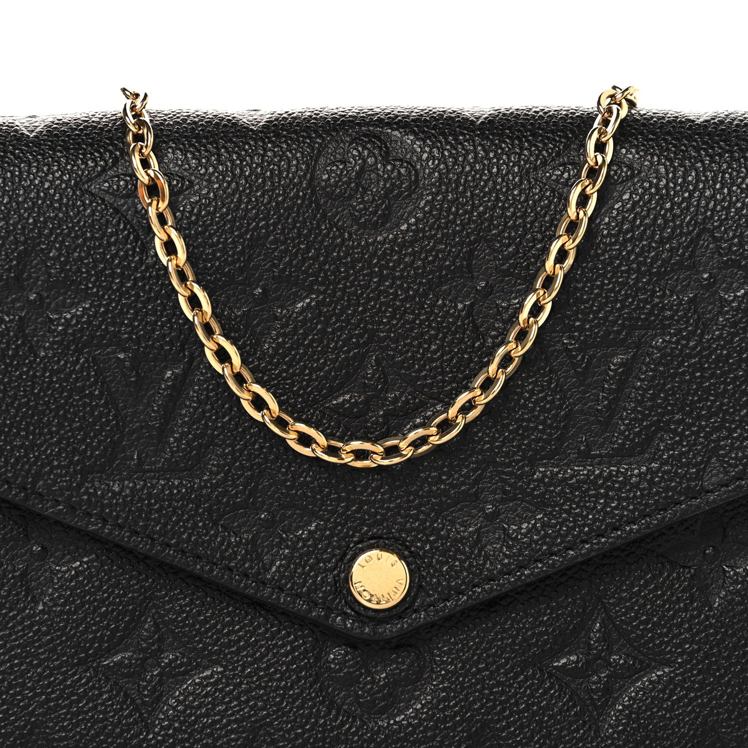 Empreinte Pochette Felicie Chain Wallet Black