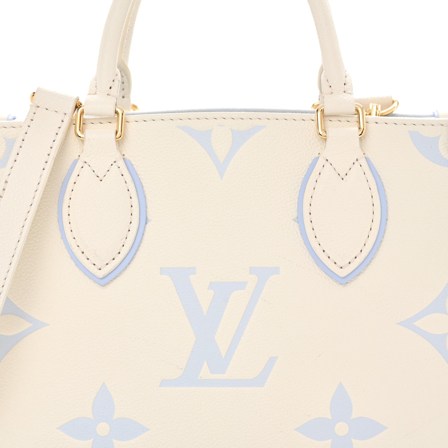 Empreinte Monogram Giant Onthego PM Latte Candy Blue